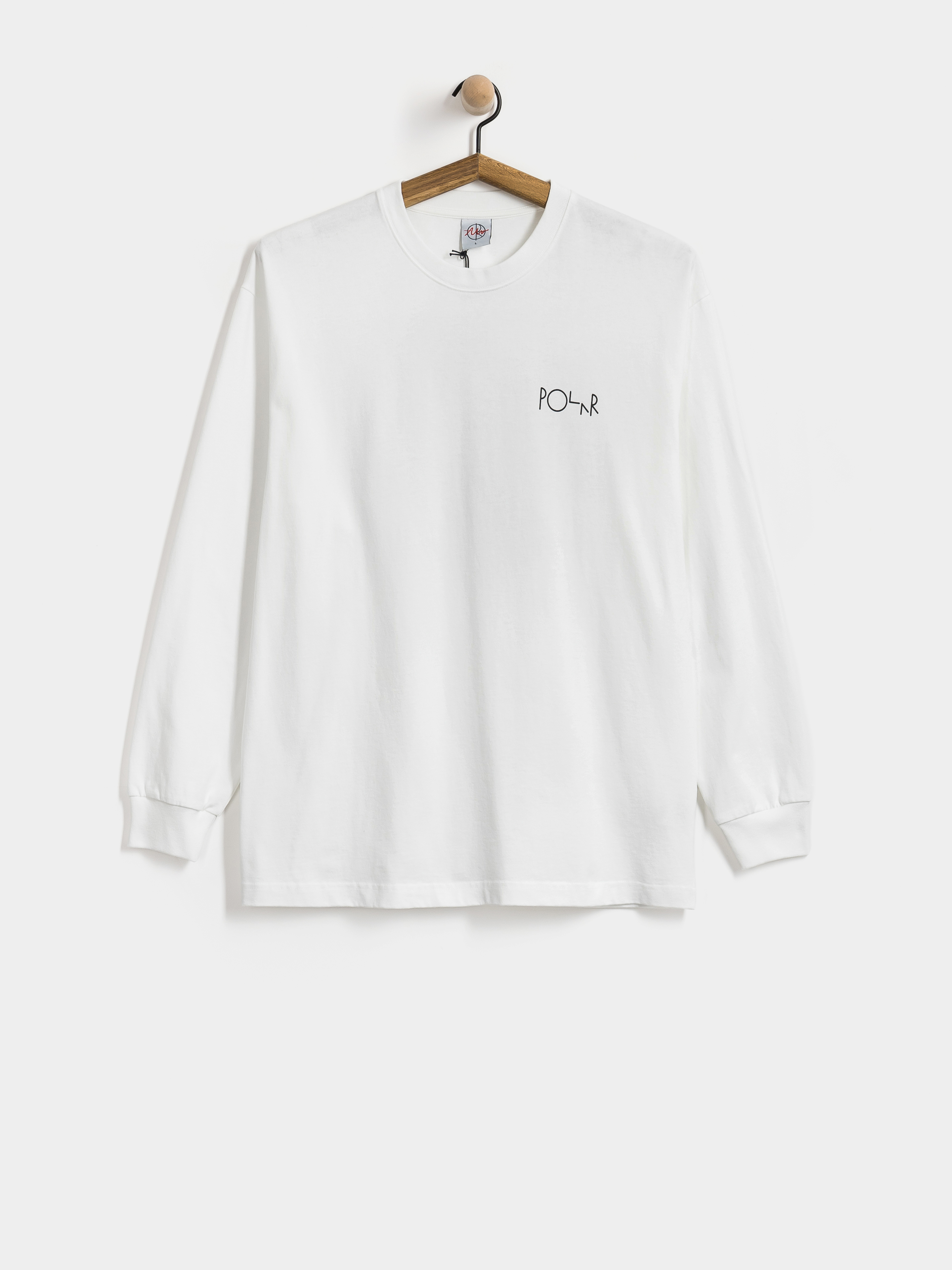 Polar Skate Longsleeve Fill Logo Klez Crossing (white)