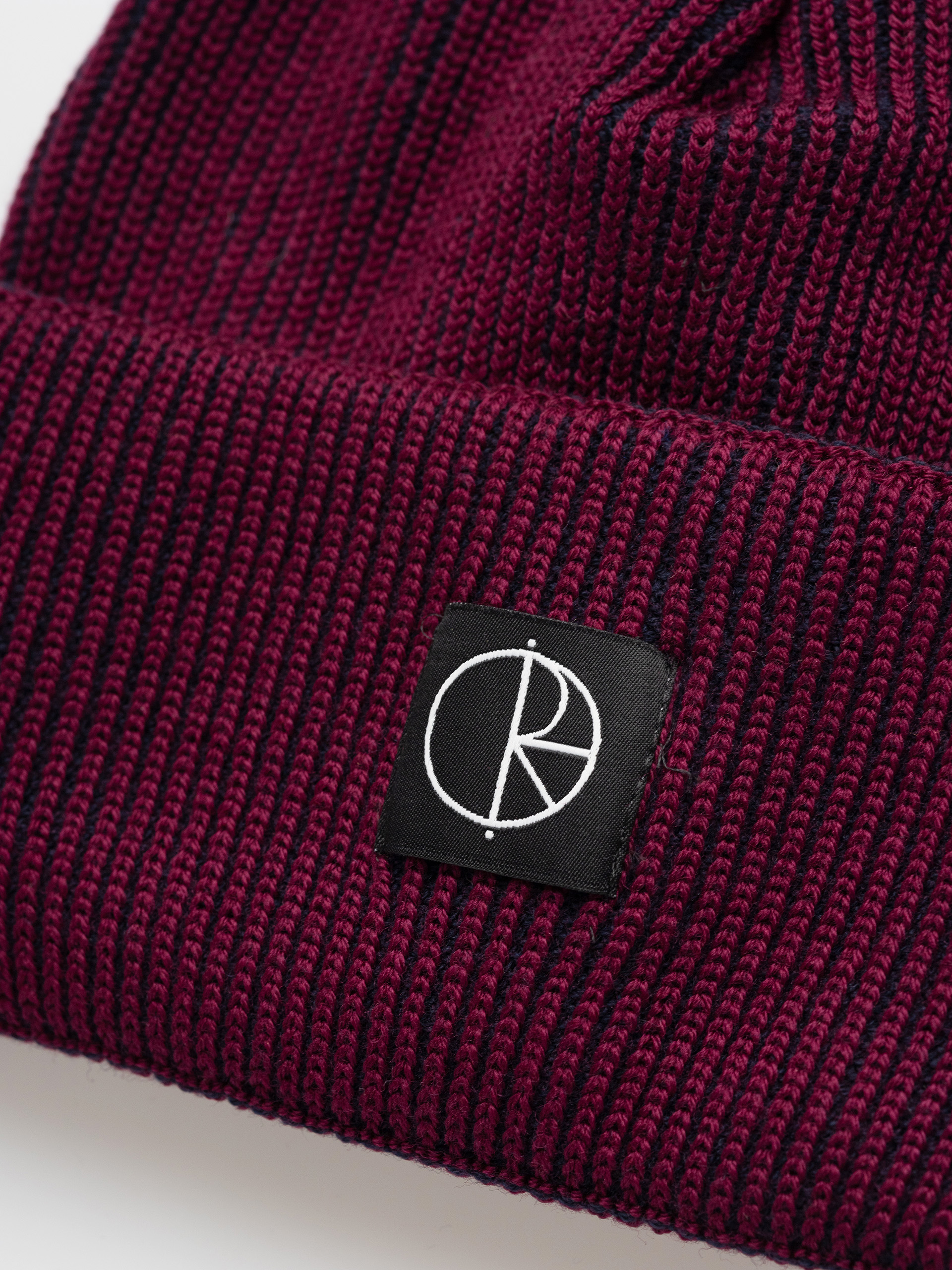 Polar Skate Lines Merino Beanie (wine/navy)
