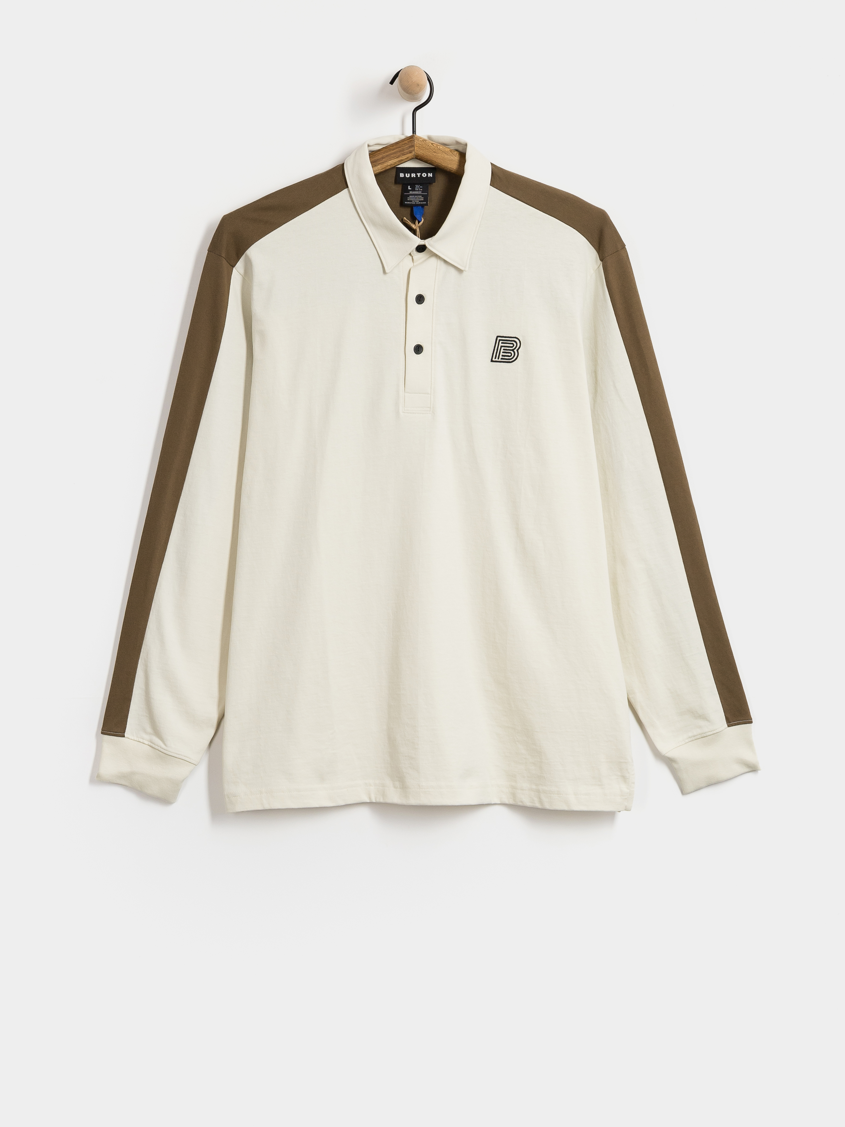 Burton Longsleeve X Zeb Rugby (lunar sand/earth ship brown)