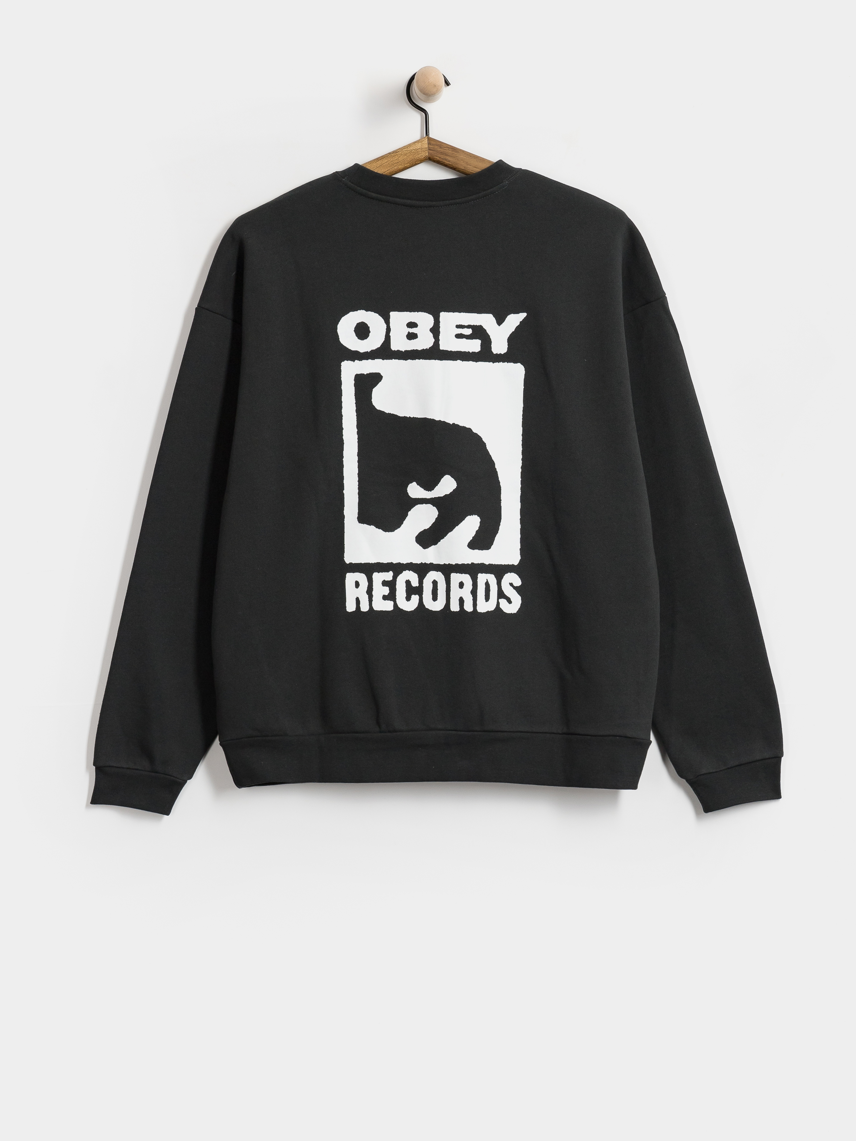 OBEY Sweatshirt Records Extra Heavy (vintage black)