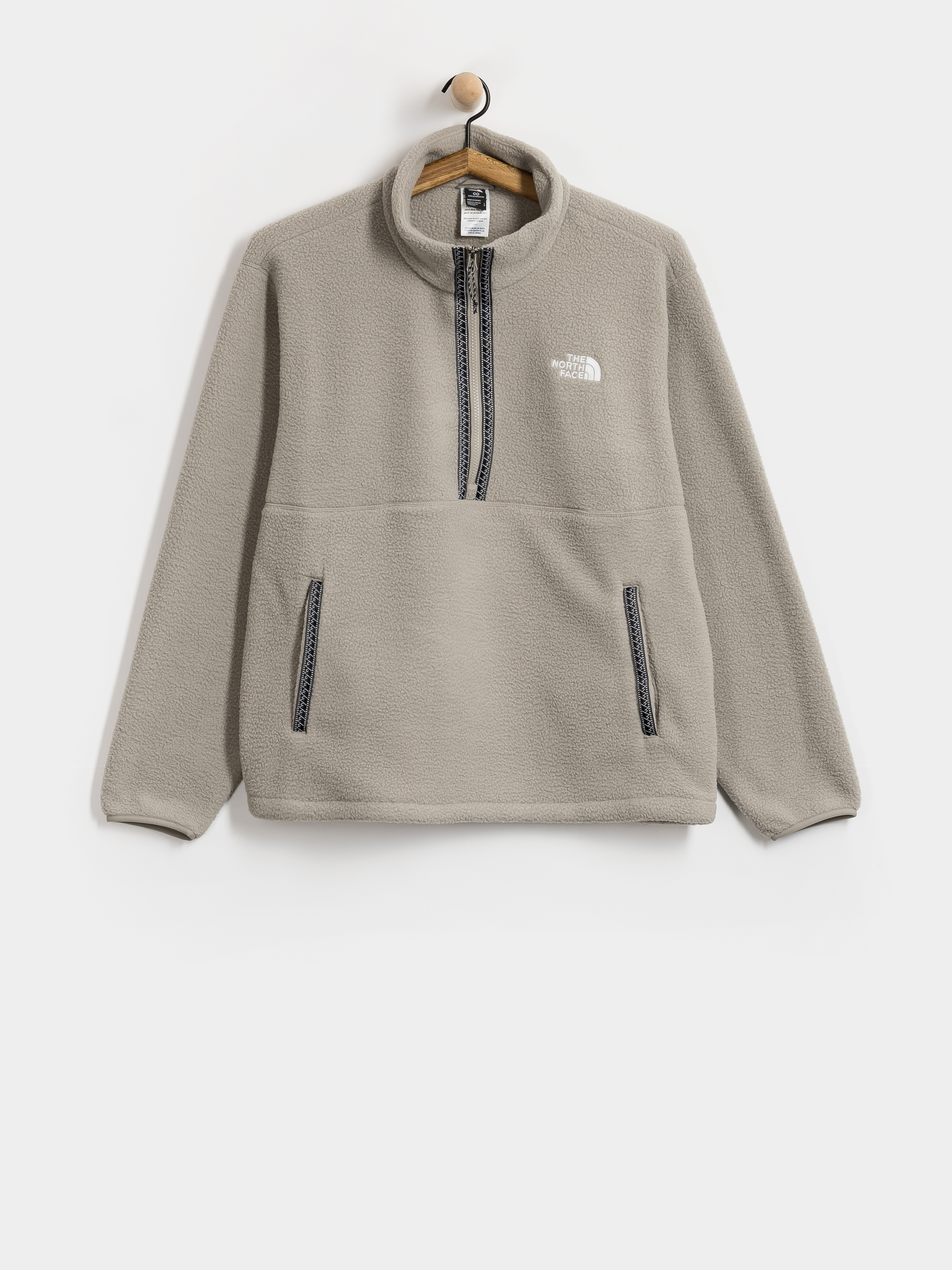 The North Face Fleeski 1/4 Zip Fleece Jacke (stone slab)