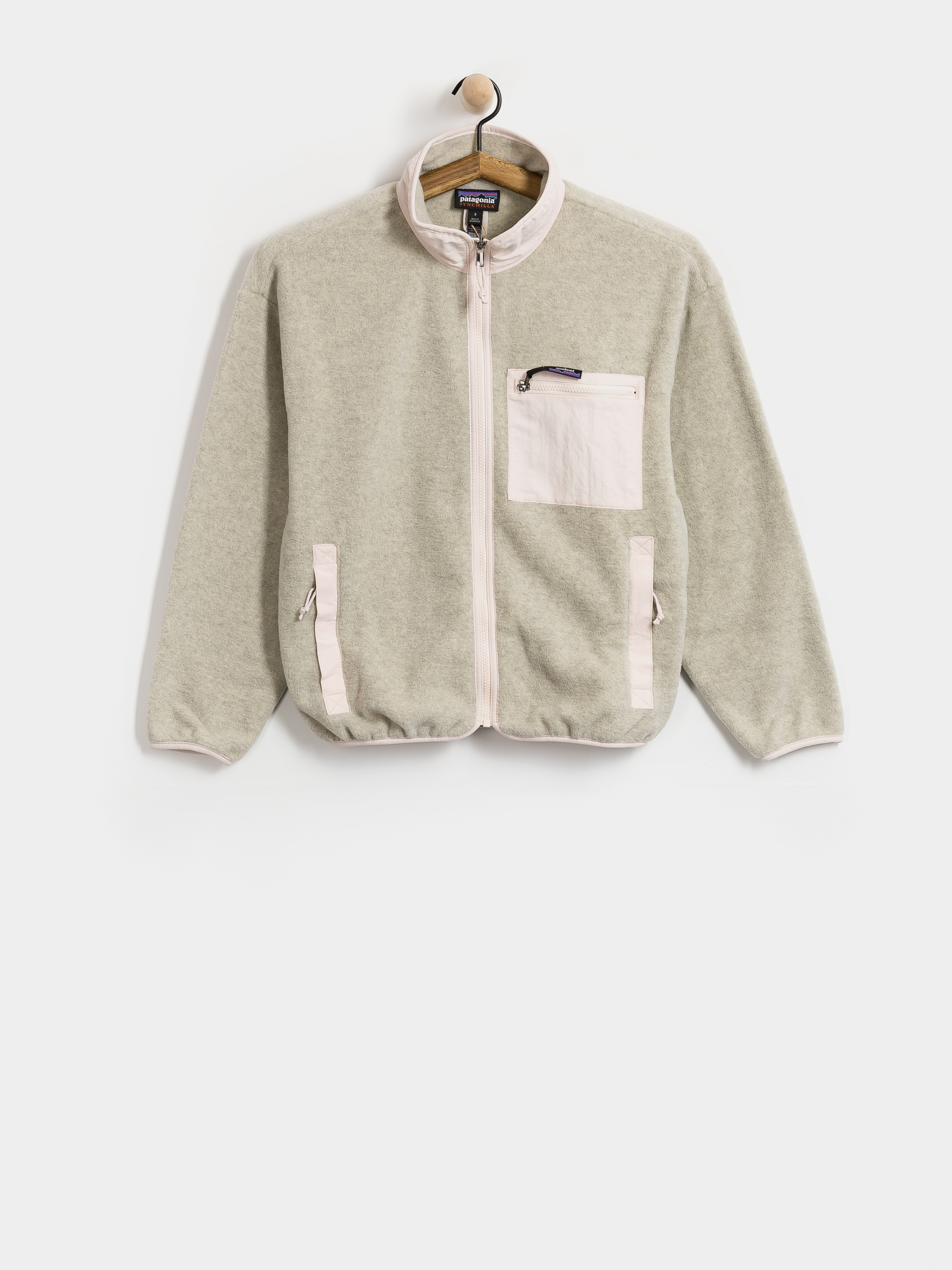 Patagonia Jacke Synch Wmn (oatmeal heather w/pink frost)