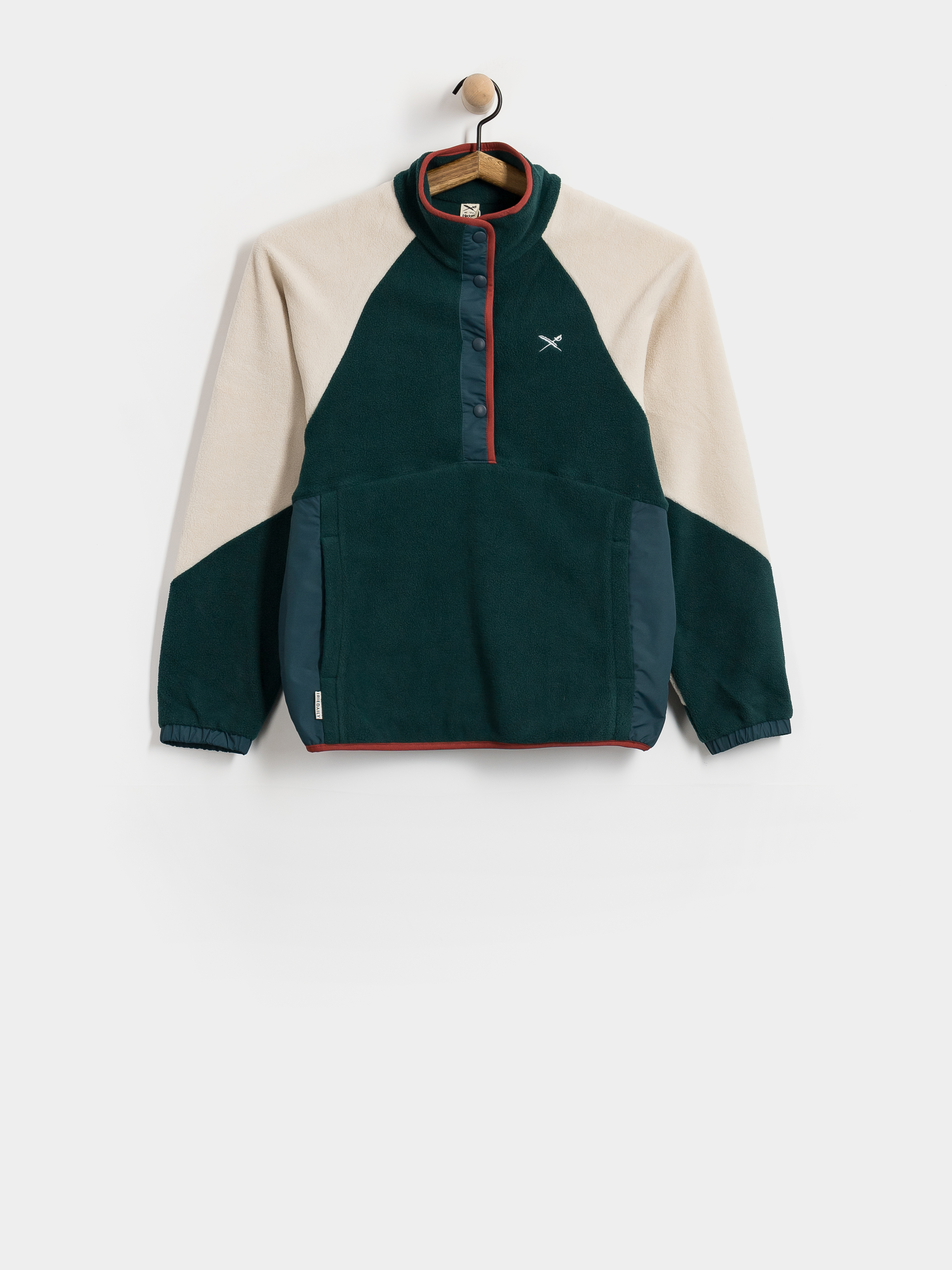 Iriedaily Fleece Jacke Holina Mix Troyer Wmn (dark teal)
