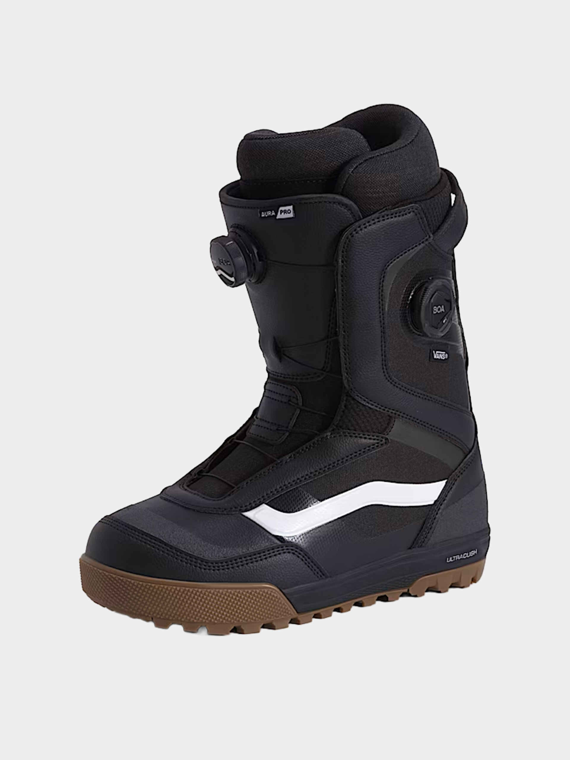 Mens Vans Snowboard boots Aura Pro 2.0 (black/white/gum)