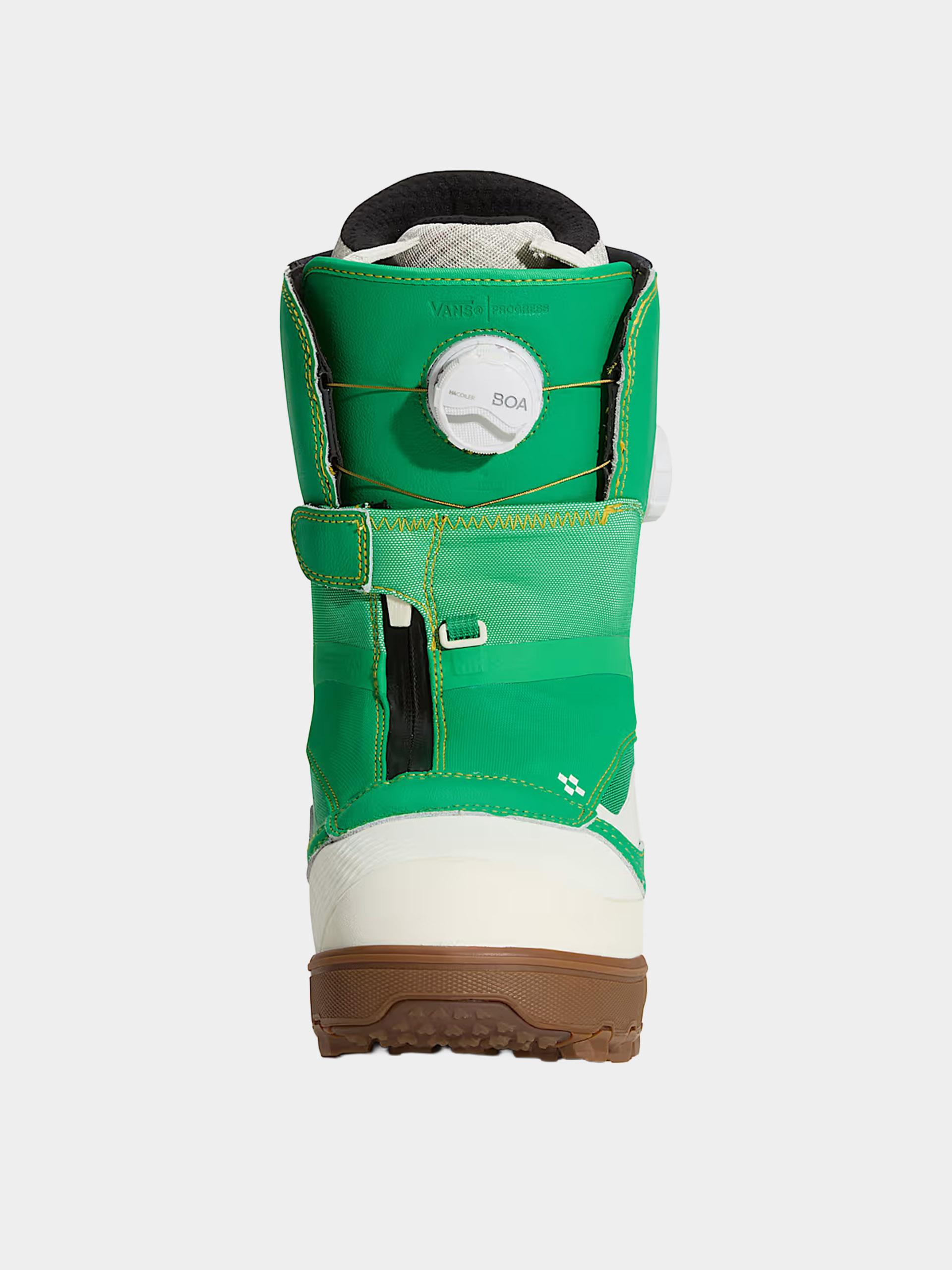 Womens Vans Snowboard boots The Progress (green/yellow)