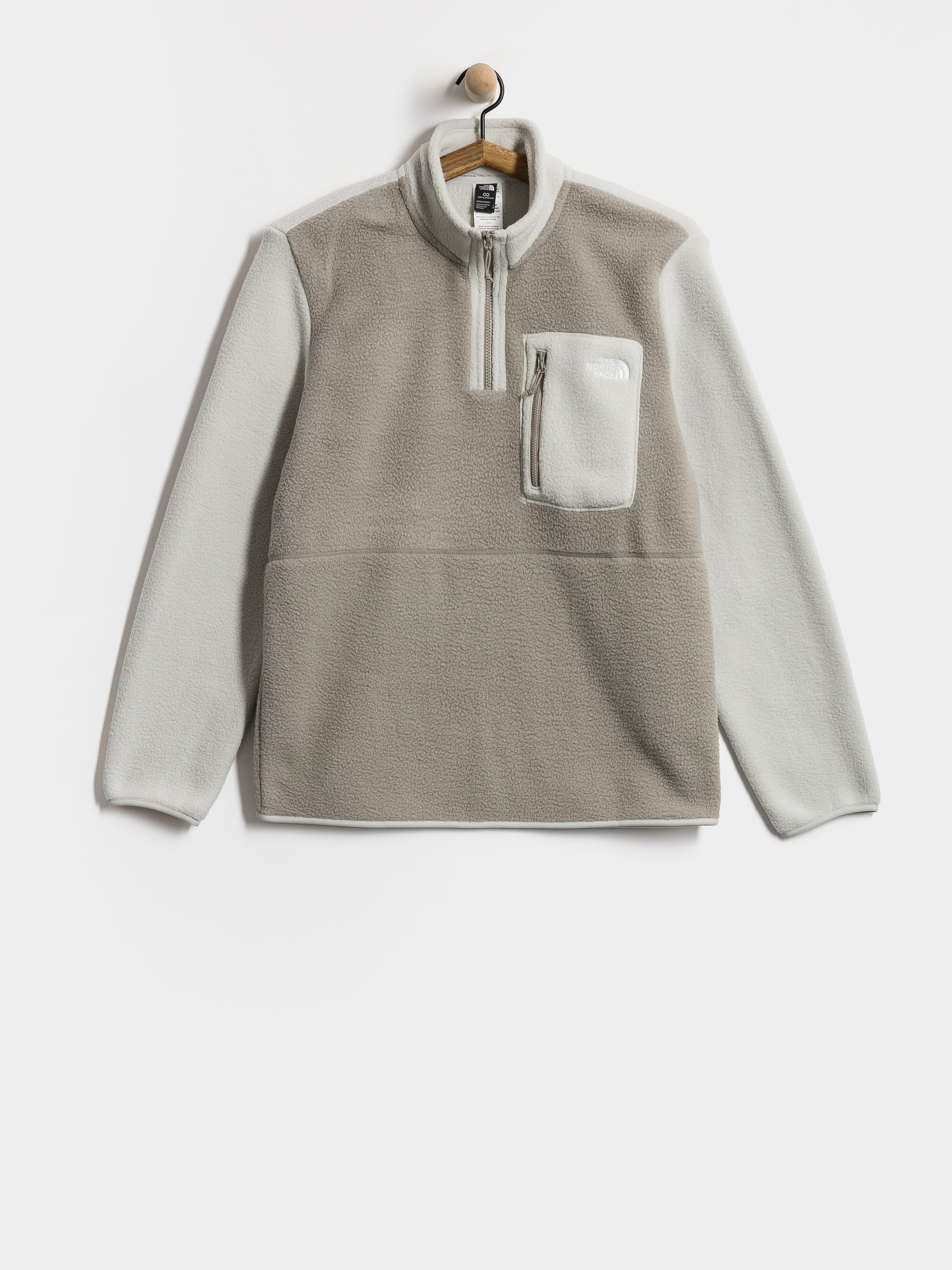 The North Face Yumiori 1/4 Zip Fleece Jacke (stone slab/cumulus cloud)