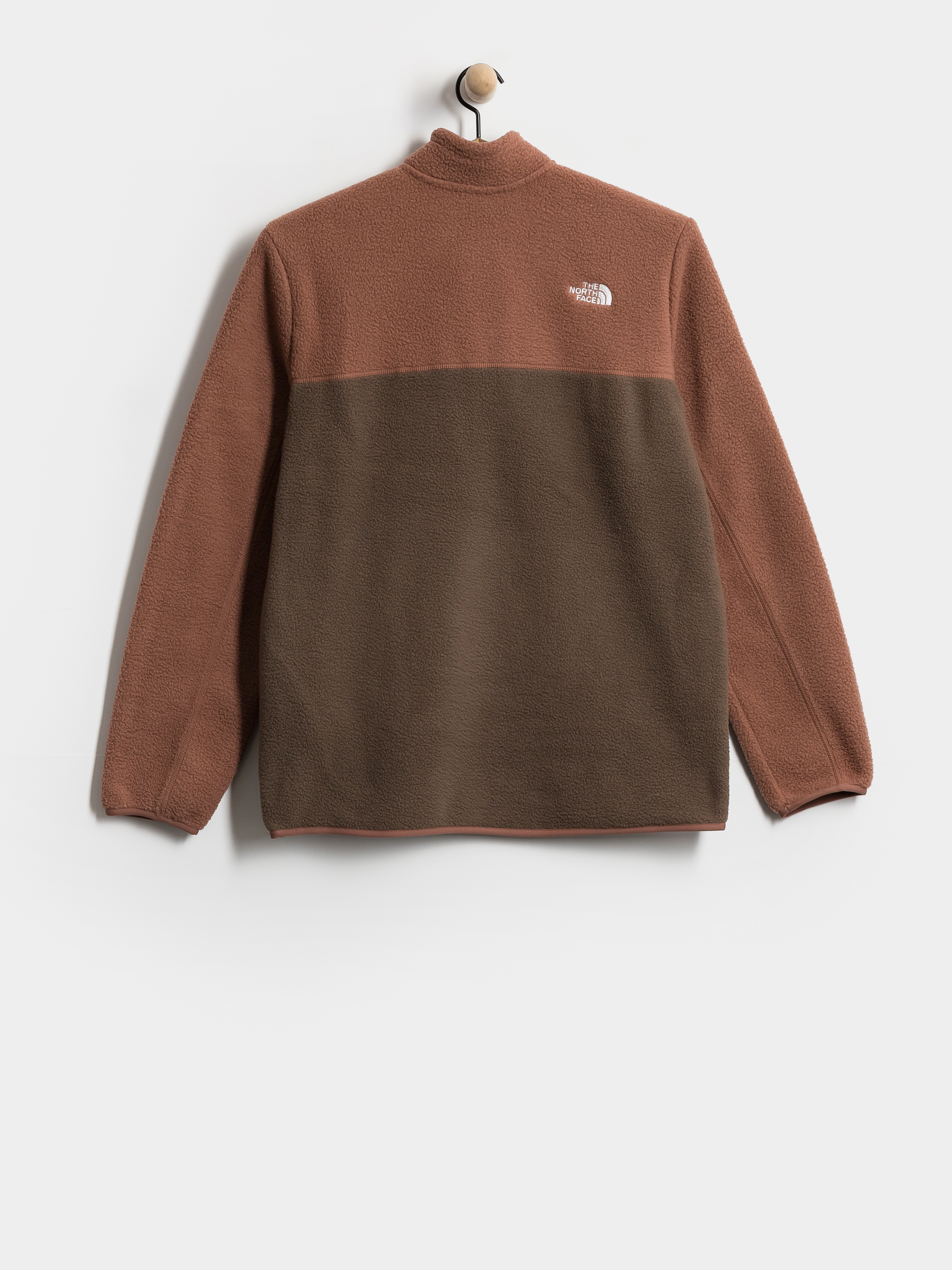Herren The North Face Yumiori 1/4 Zip Fleece Jacke (smokey brown/copper sil)