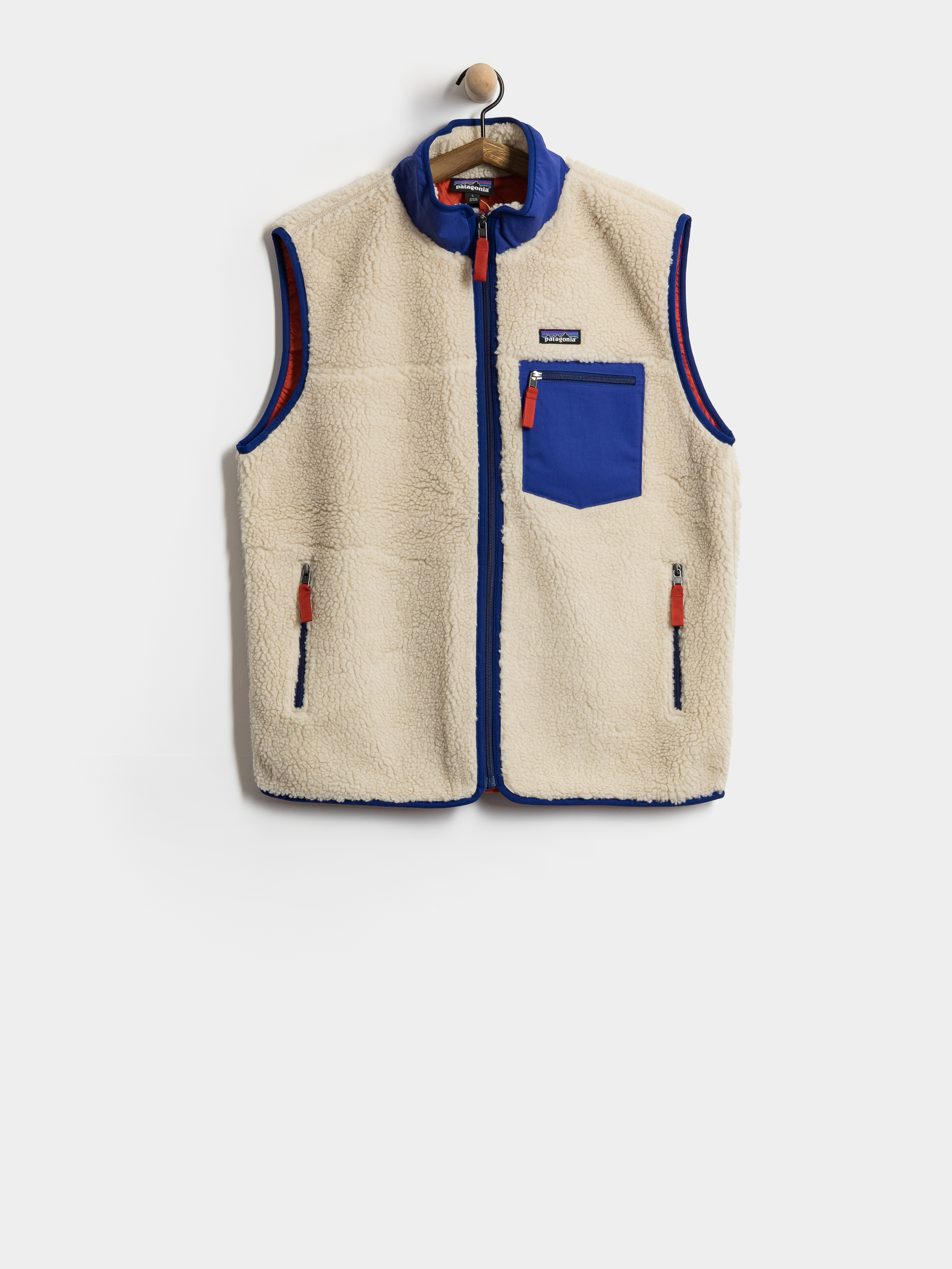 Patagonia Vest Classic Retro X (dark natural w/cobalt blue)