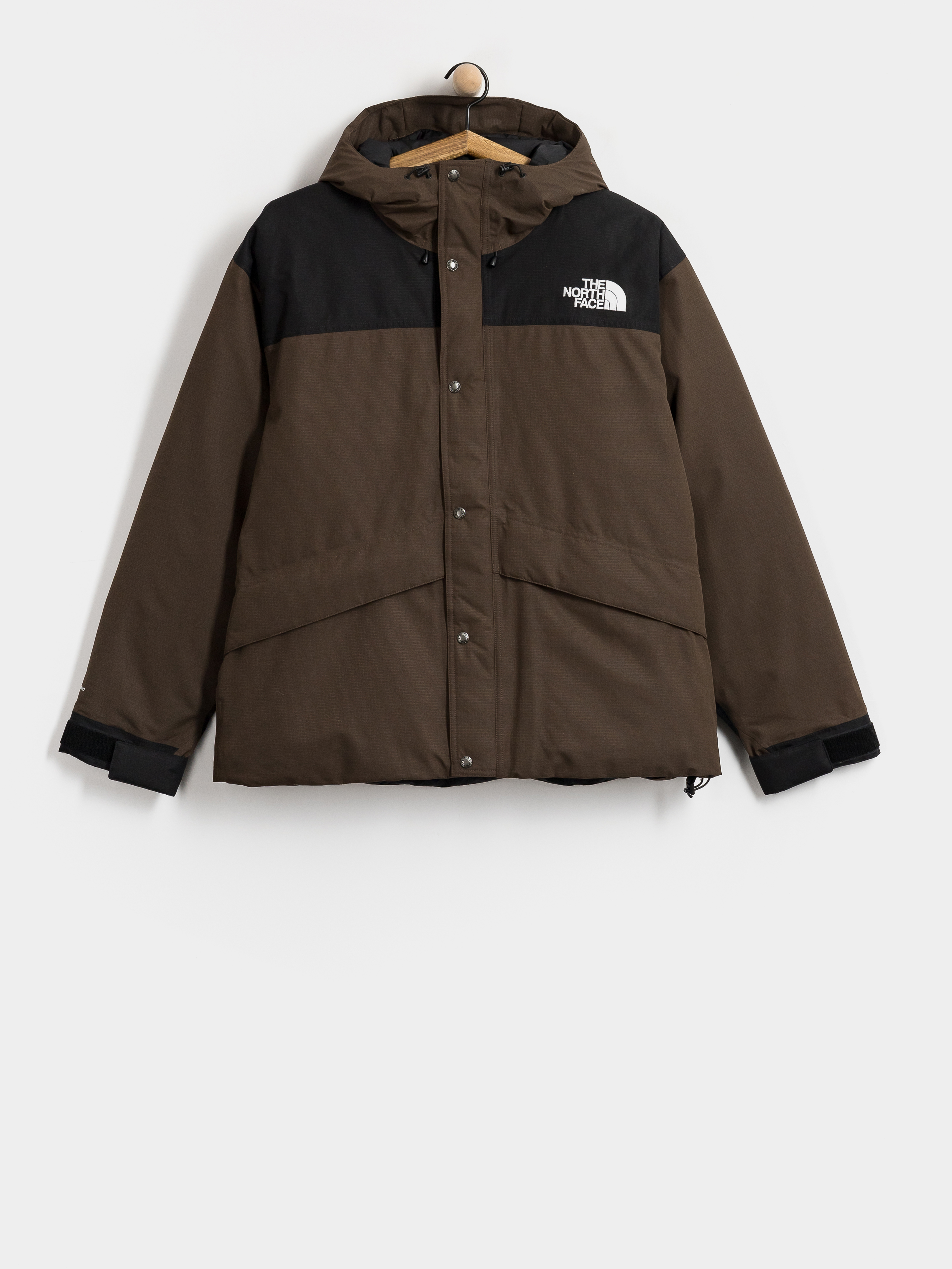 The North Face Mountain Down Jacket (dark chestnut/tnf black)