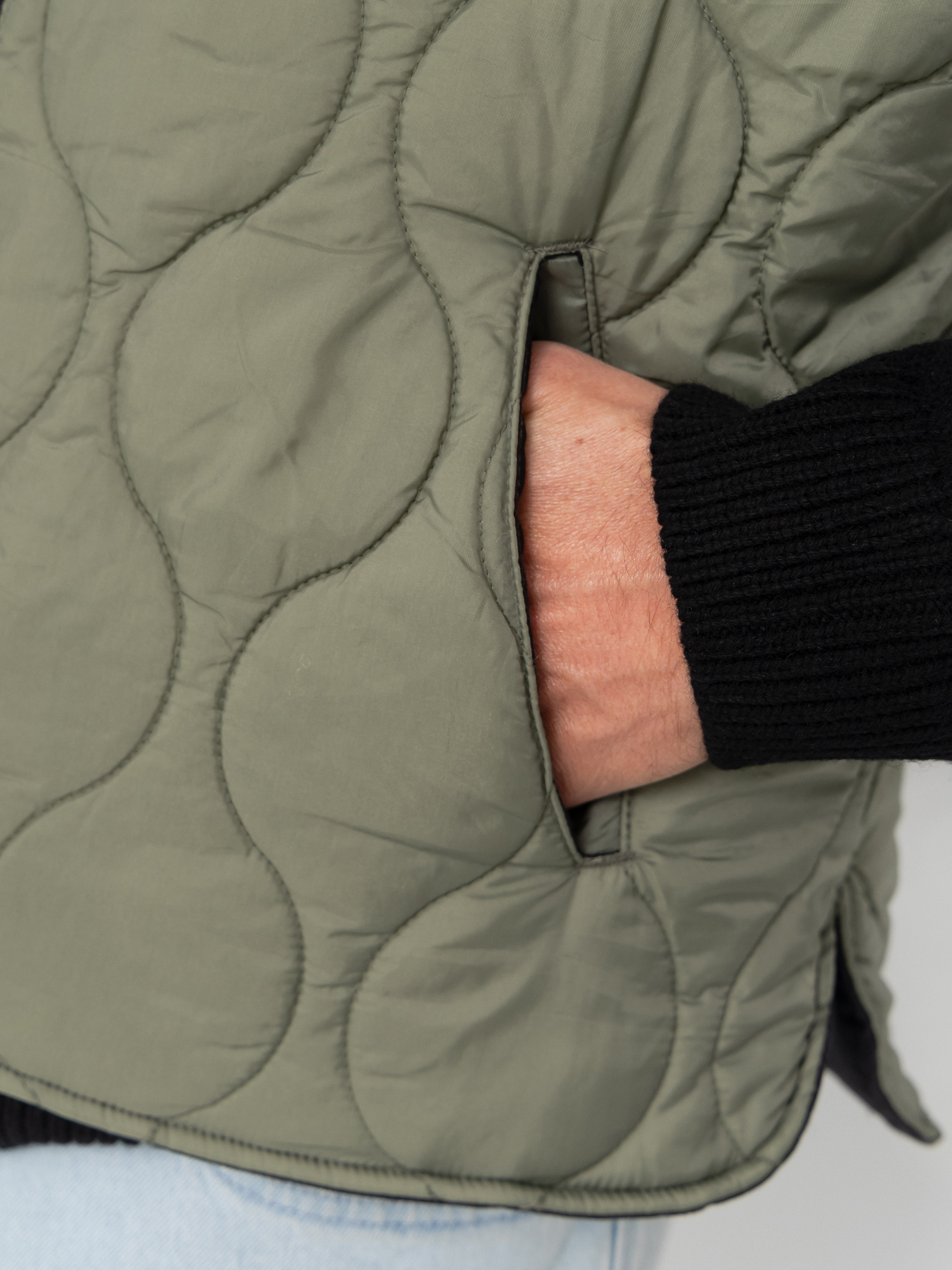 Brixton Vest Builders Abraham Rev (black/olive surplus)