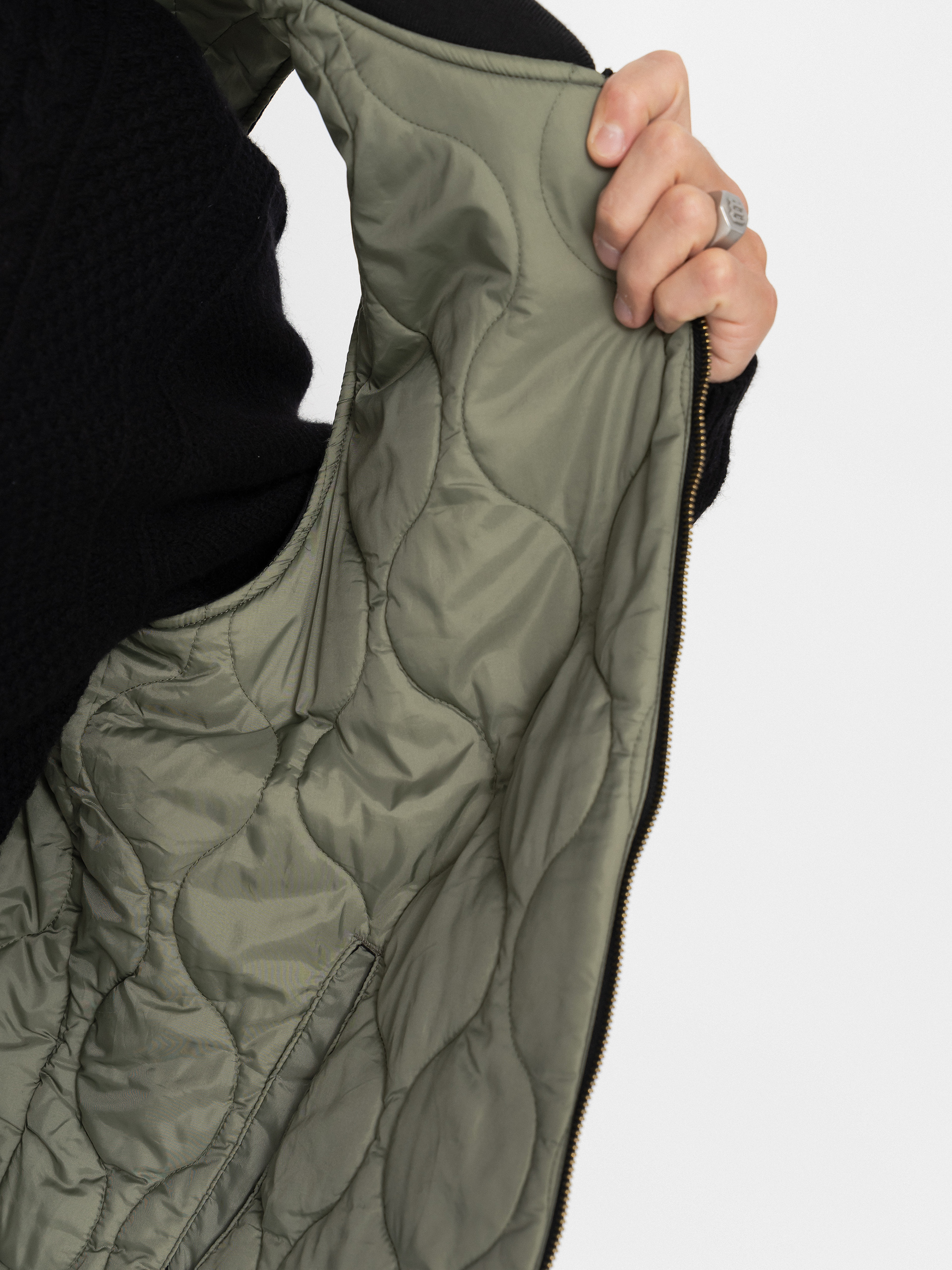 Brixton Weste Builders Abraham Rev (black/olive surplus)