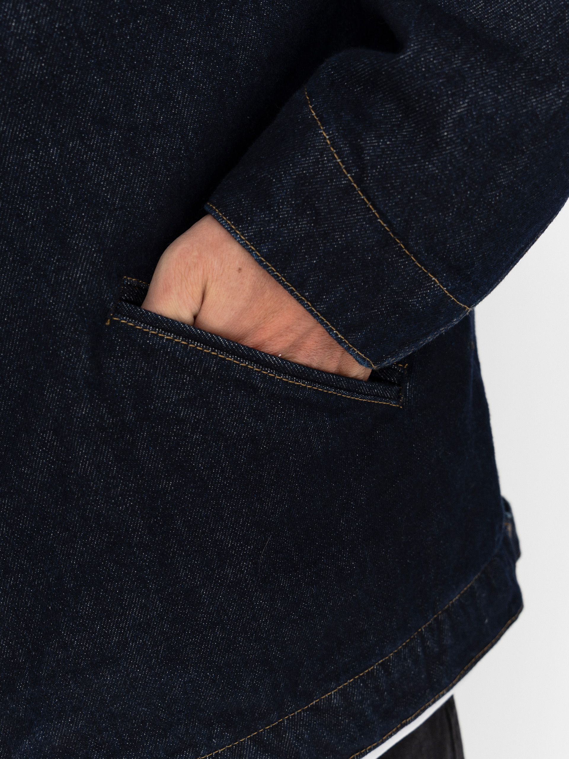 Carhartt WIP OG Detroit Jacke (blue/black/rinsed)