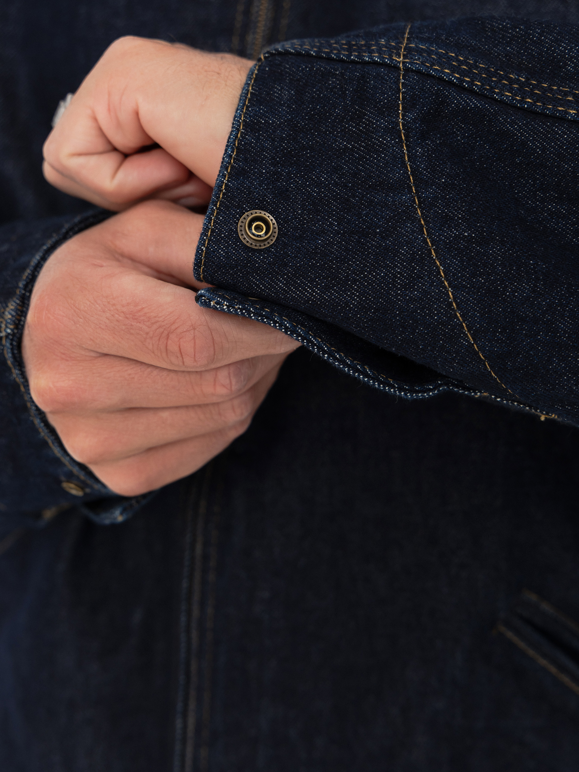 Carhartt WIP OG Detroit Jacket (blue/black/rinsed)
