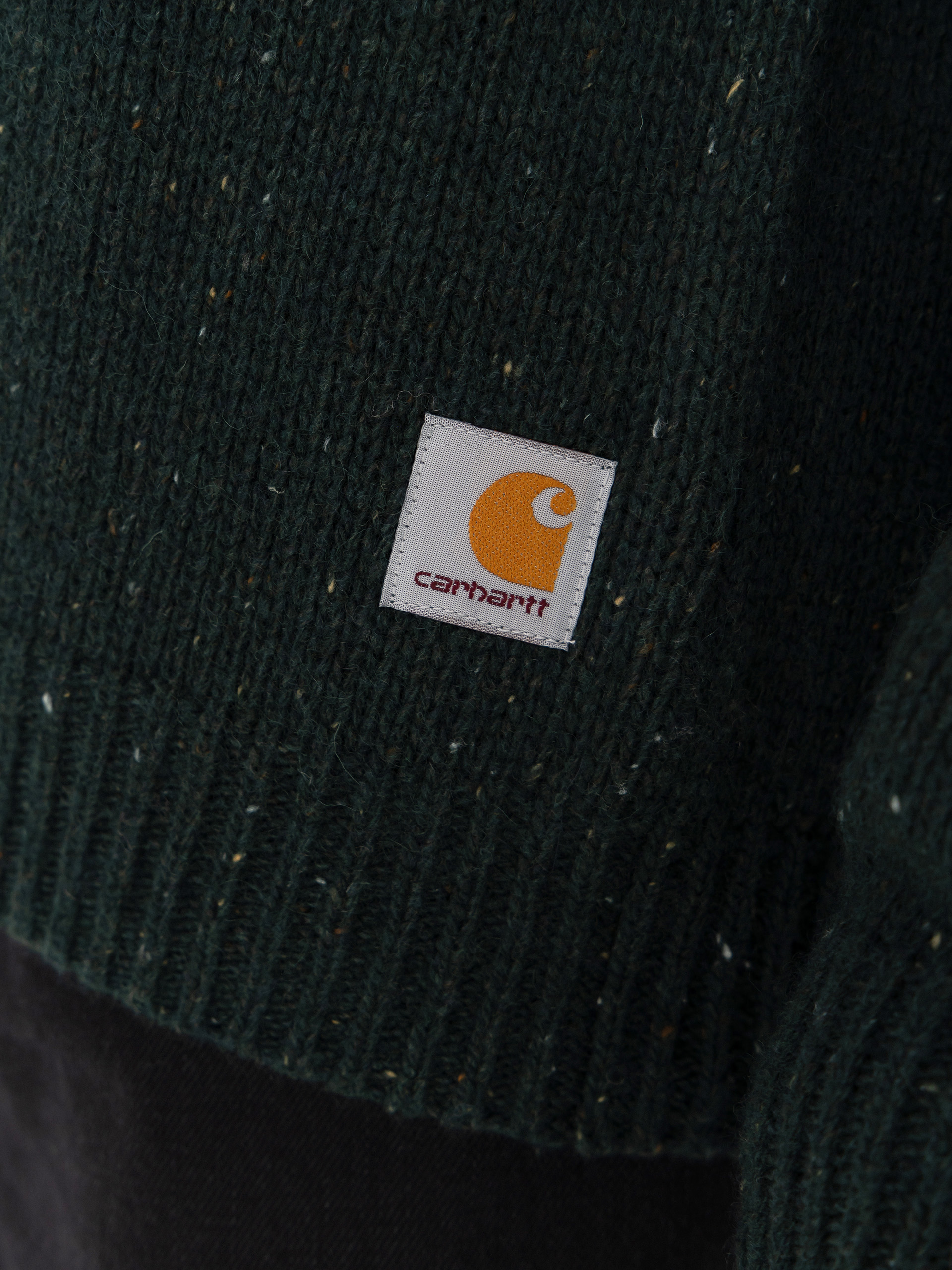 Carhartt WIP Sweater Anglistic (speckled dark scarab)