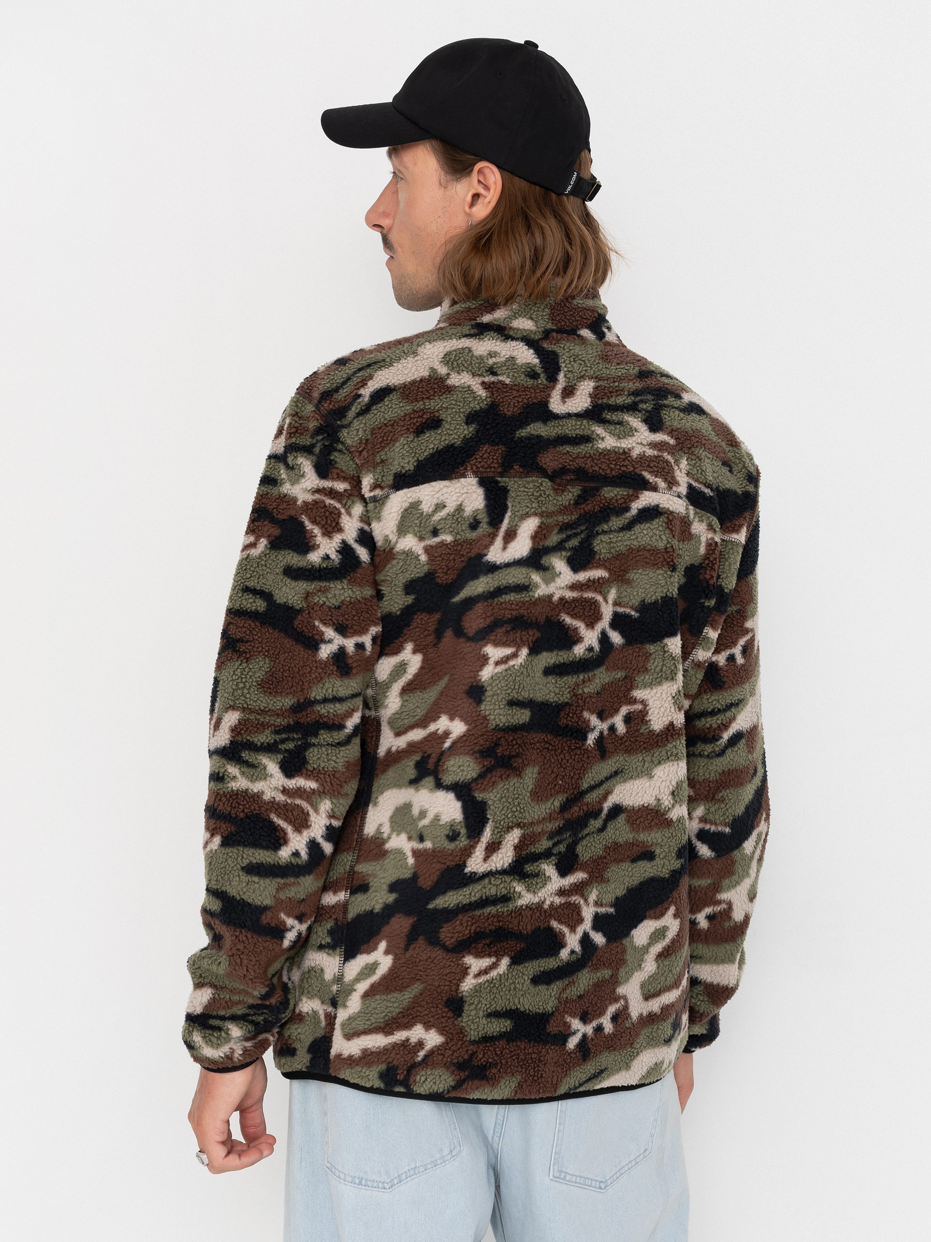Volcom Nelson Sherpa Full Zip Sweatshirt (camoflauge)