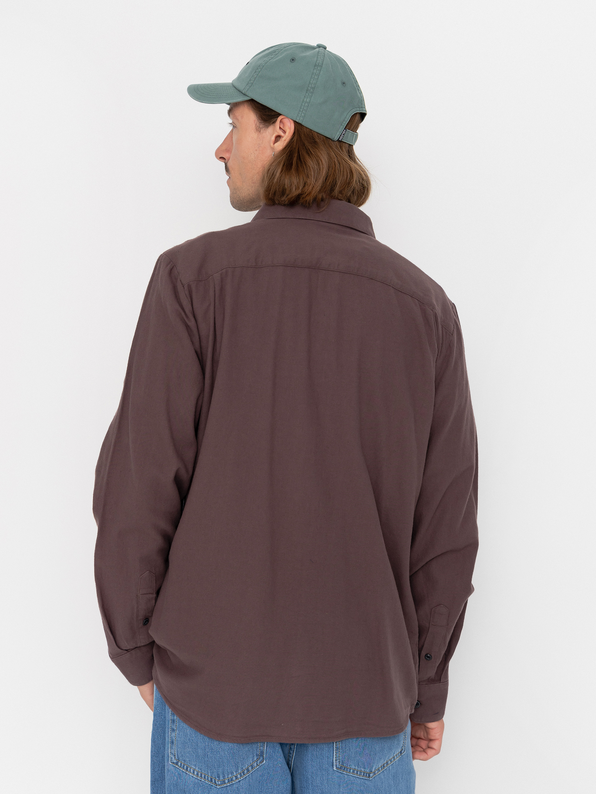 Volcom Caden Solid Ls Hemd (raisin)