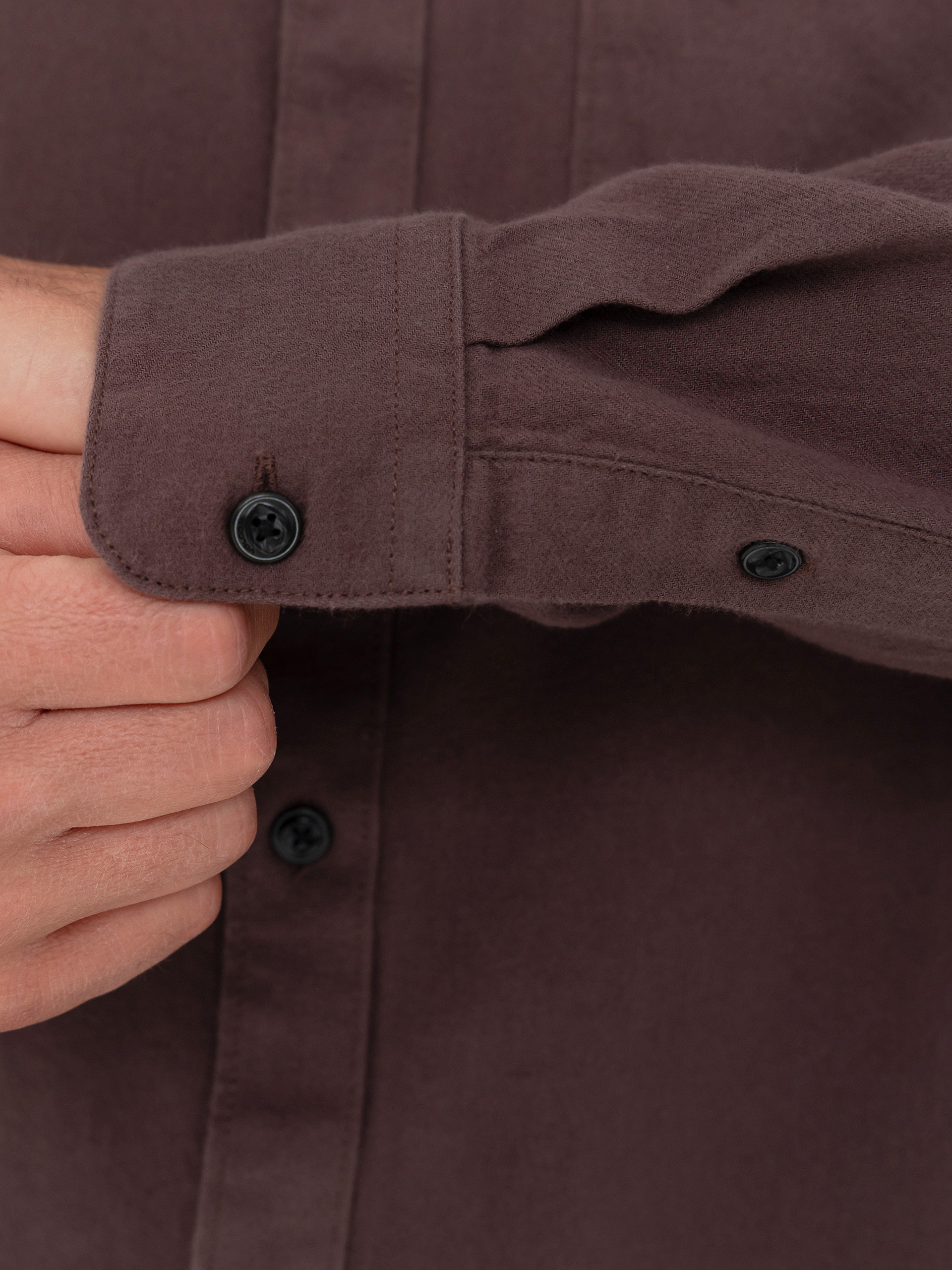 Volcom Caden Solid Ls Hemd (raisin)