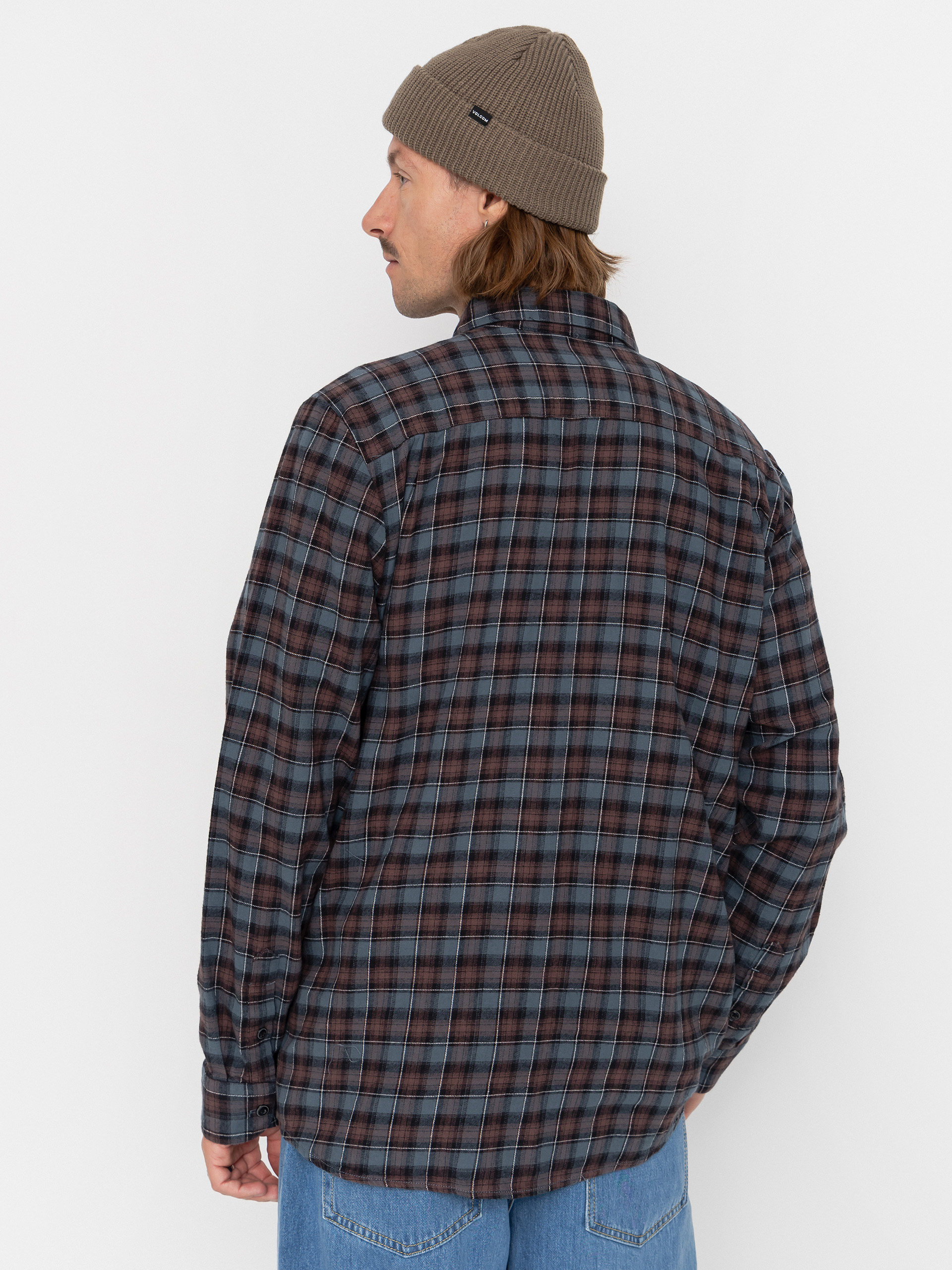 Volcom Caden Plaid Ls Hemd (raisin)