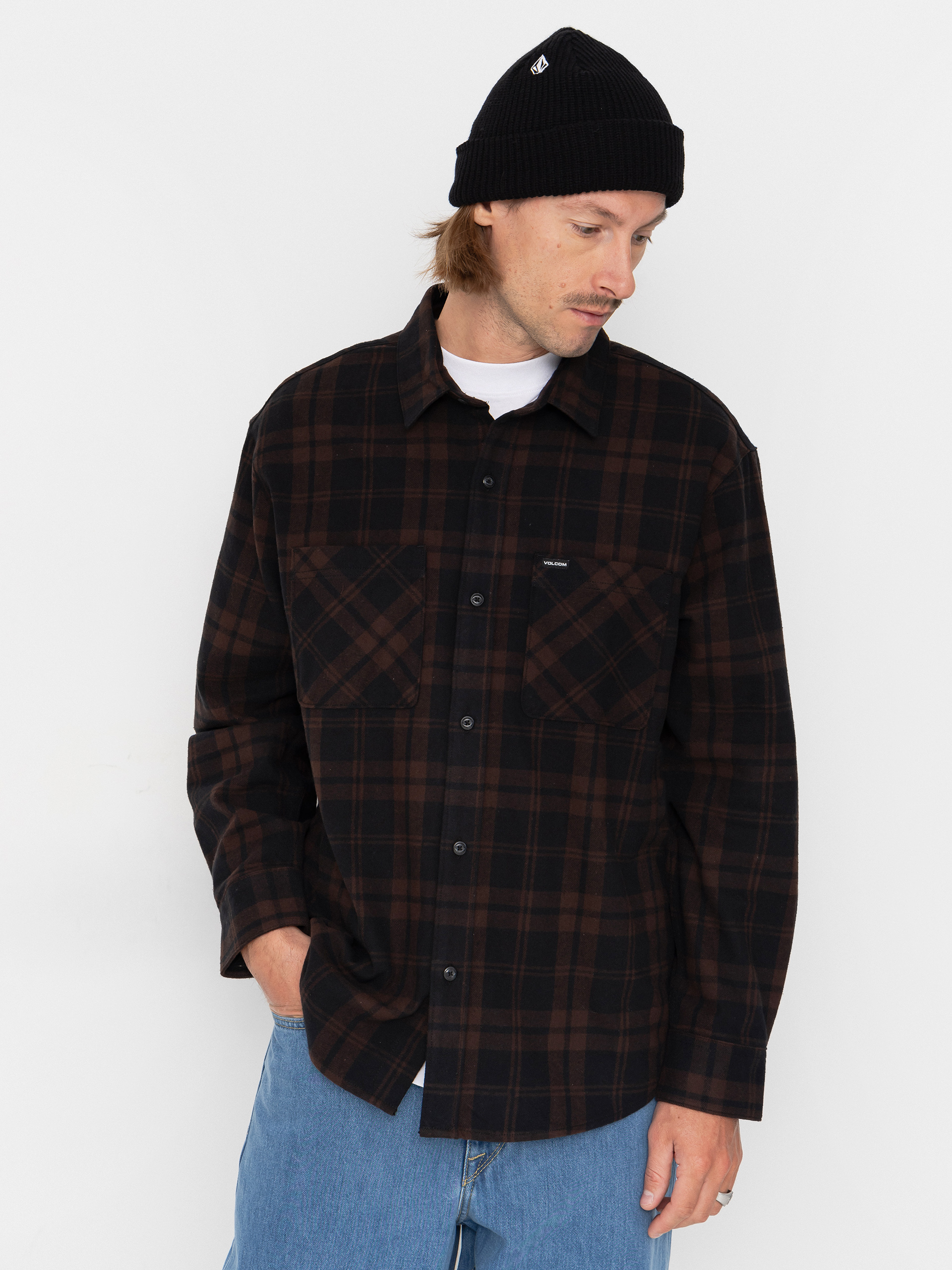 Volcom Hunkstone Ls Hemd (cacao)