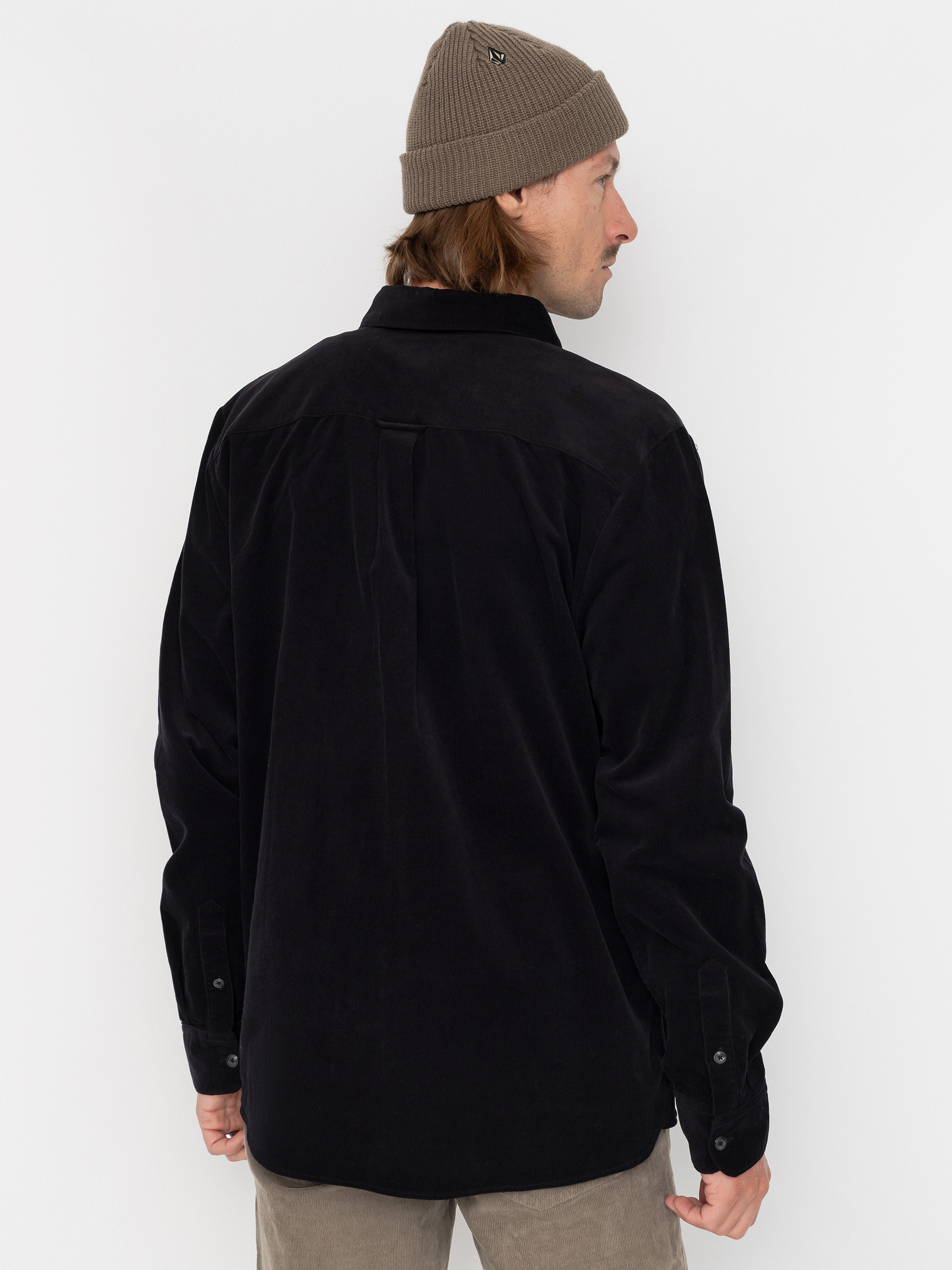 Volcom Zander Cord Ls Shirt (black combo)