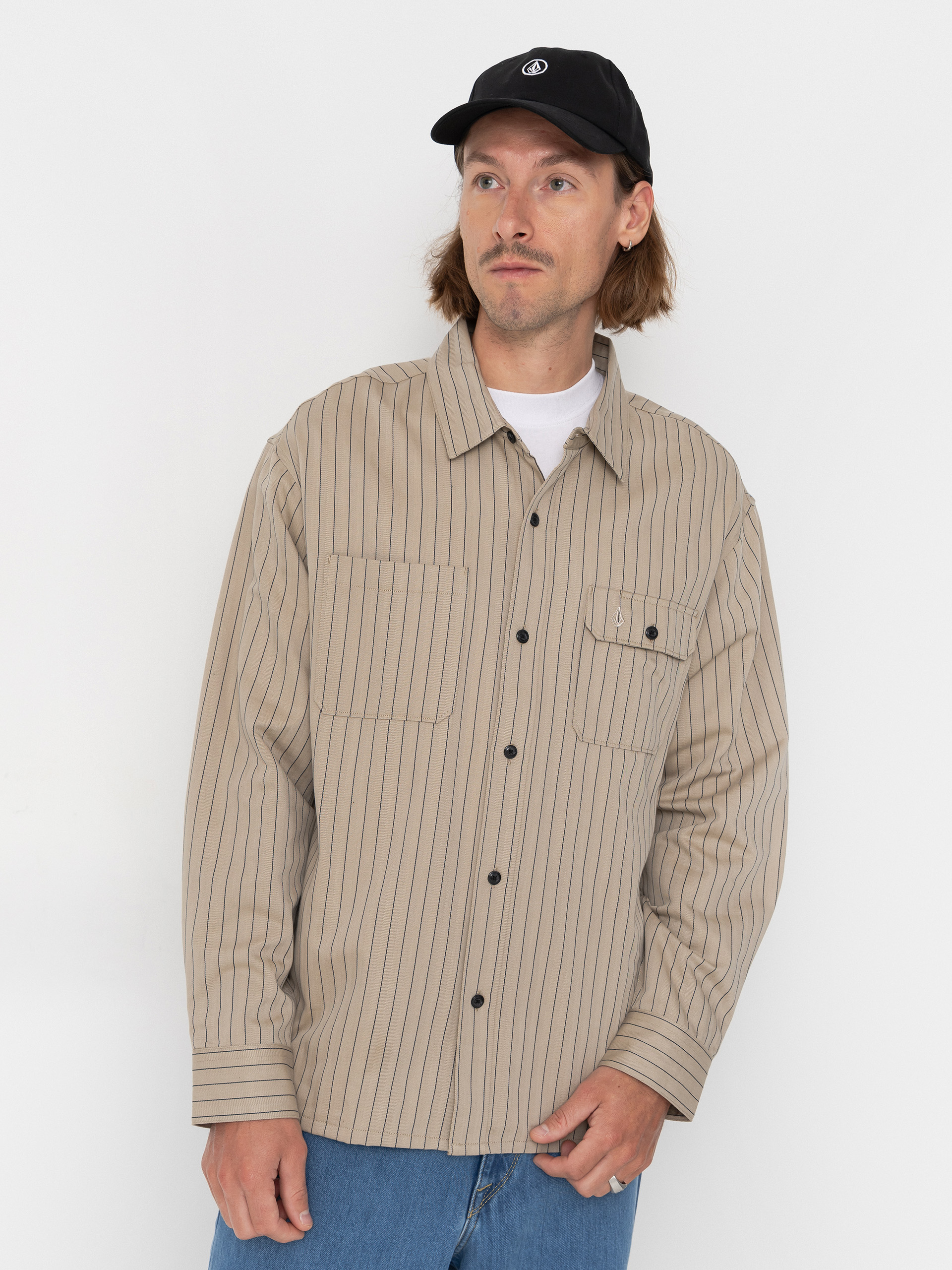 Volcom Tradestone Ls Hemd (light khaki)