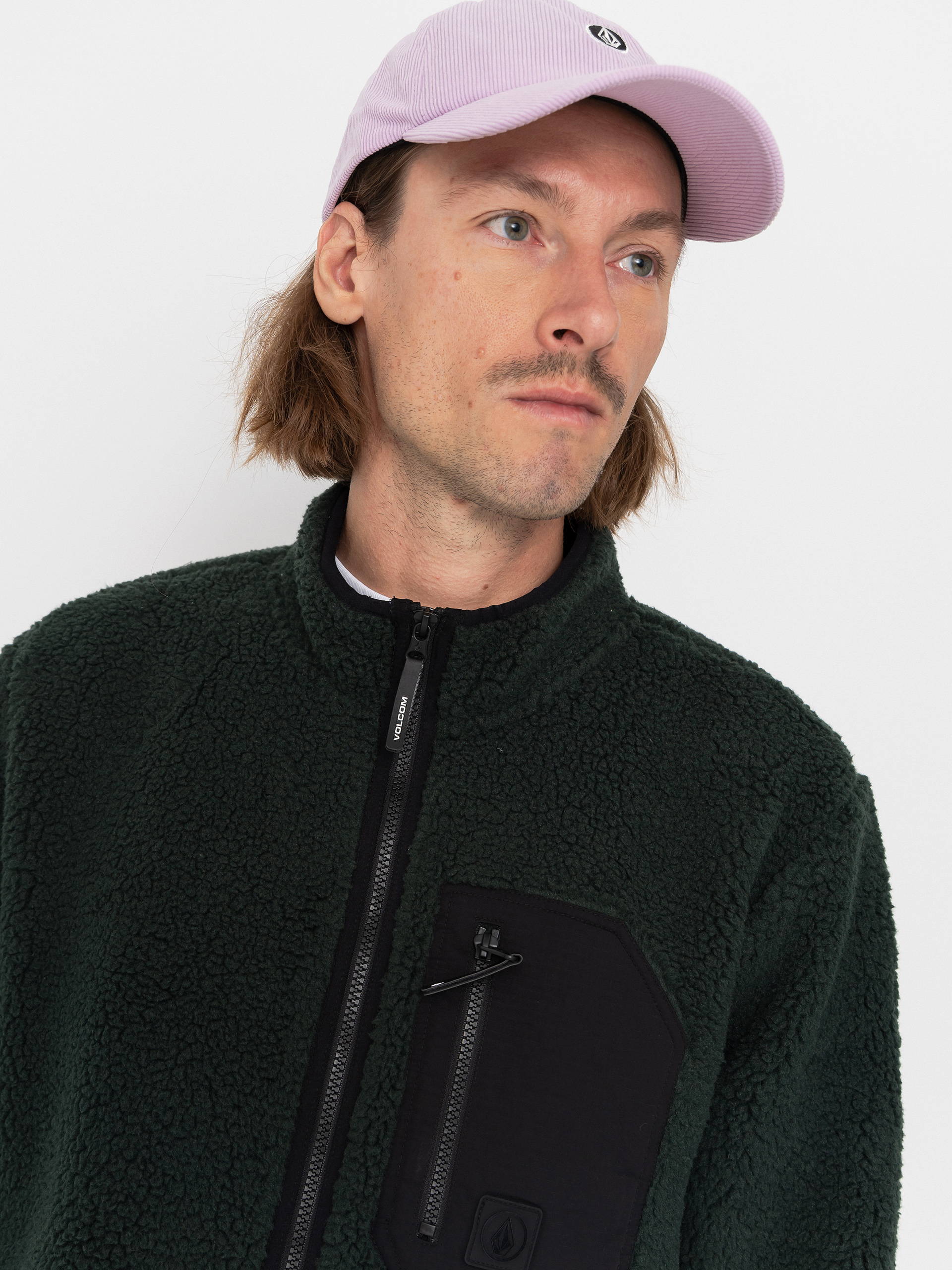 Volcom Muzzer Fuzzar Zip Sweatshirt (scarab)