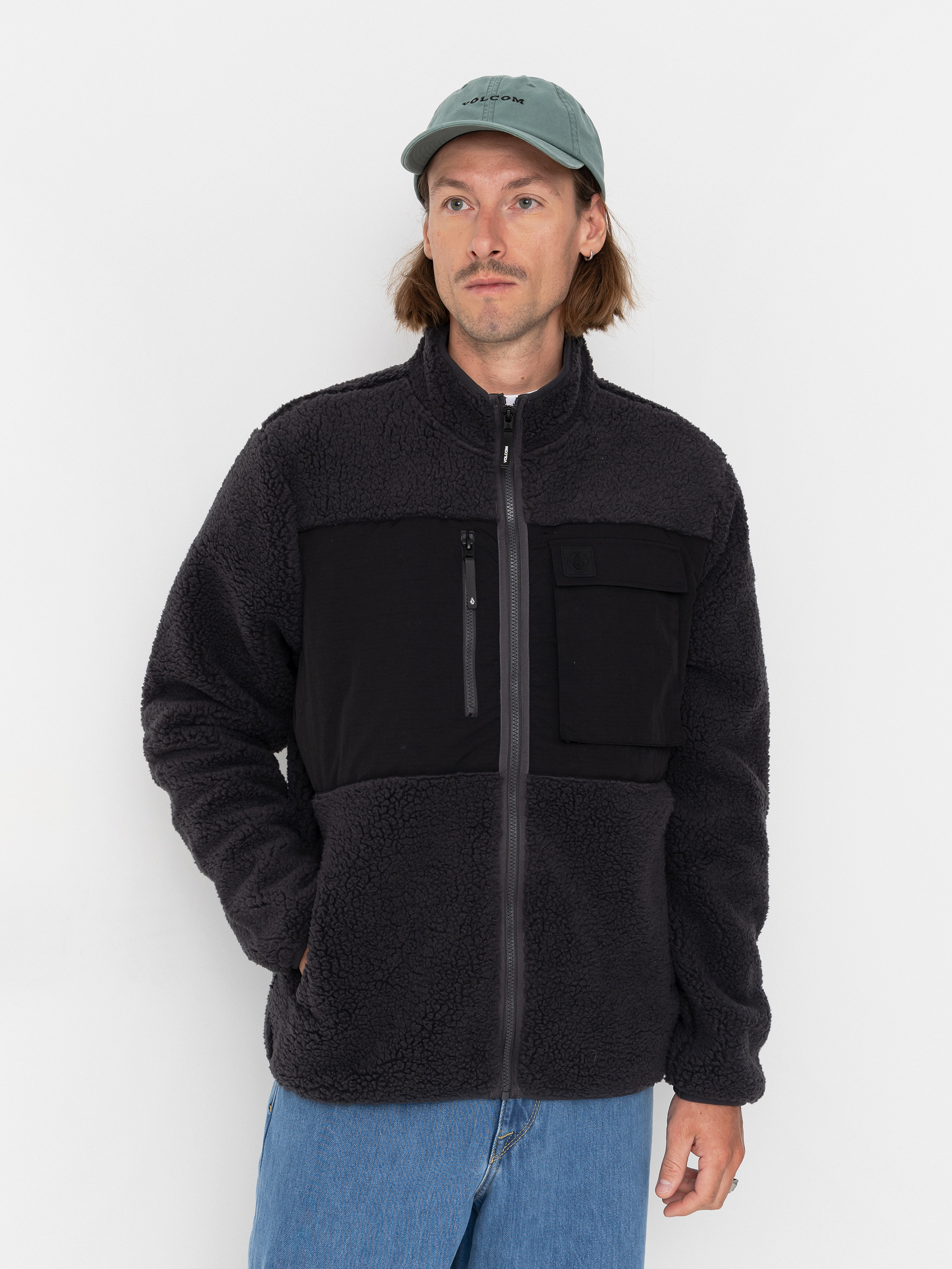 Volcom Storm Stone Zip Sweatshirt (asphalt black)