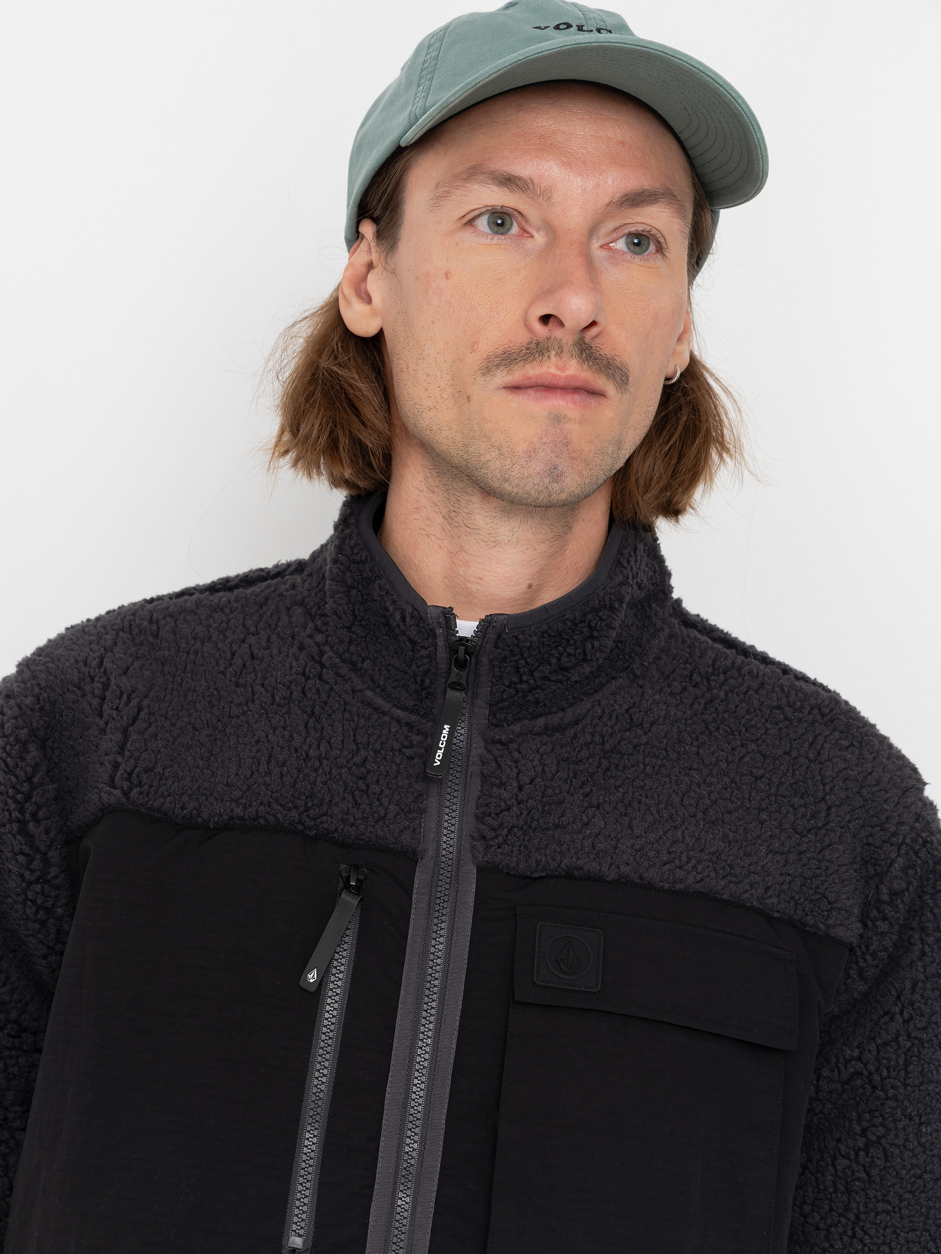 Volcom Storm Stone Zip Sweatshirt (asphalt black)