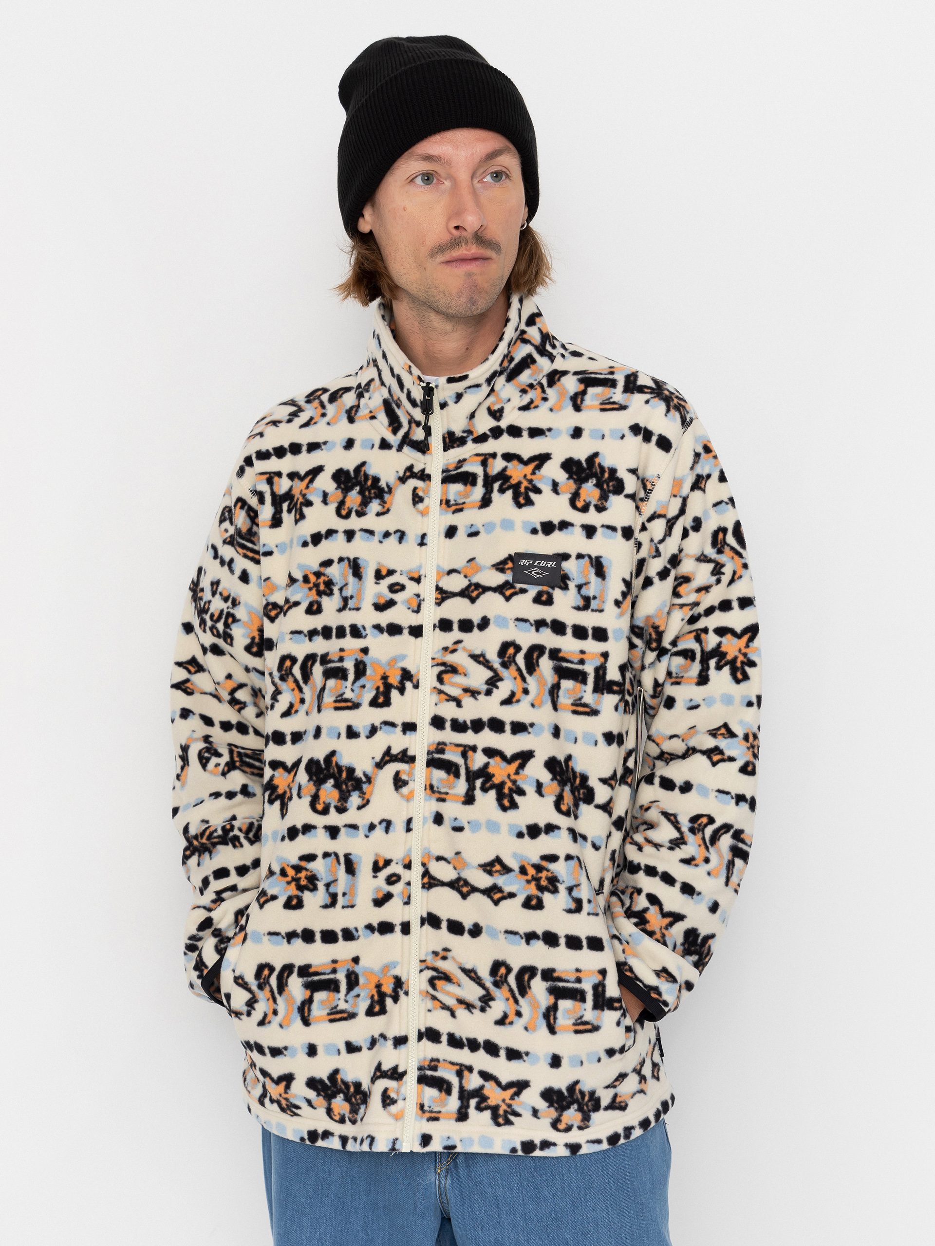 Rip Curl Fleece Jacke Sessions (vintage white)