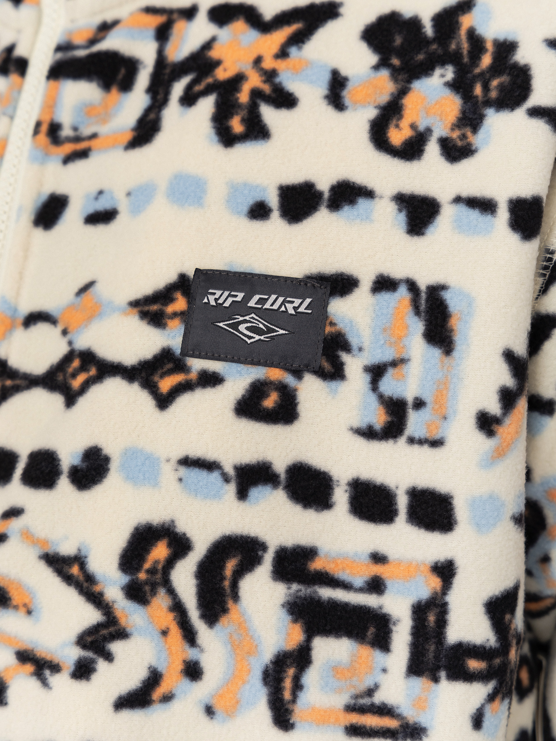 Herren Rip Curl Fleece Jacke Sessions (vintage white)