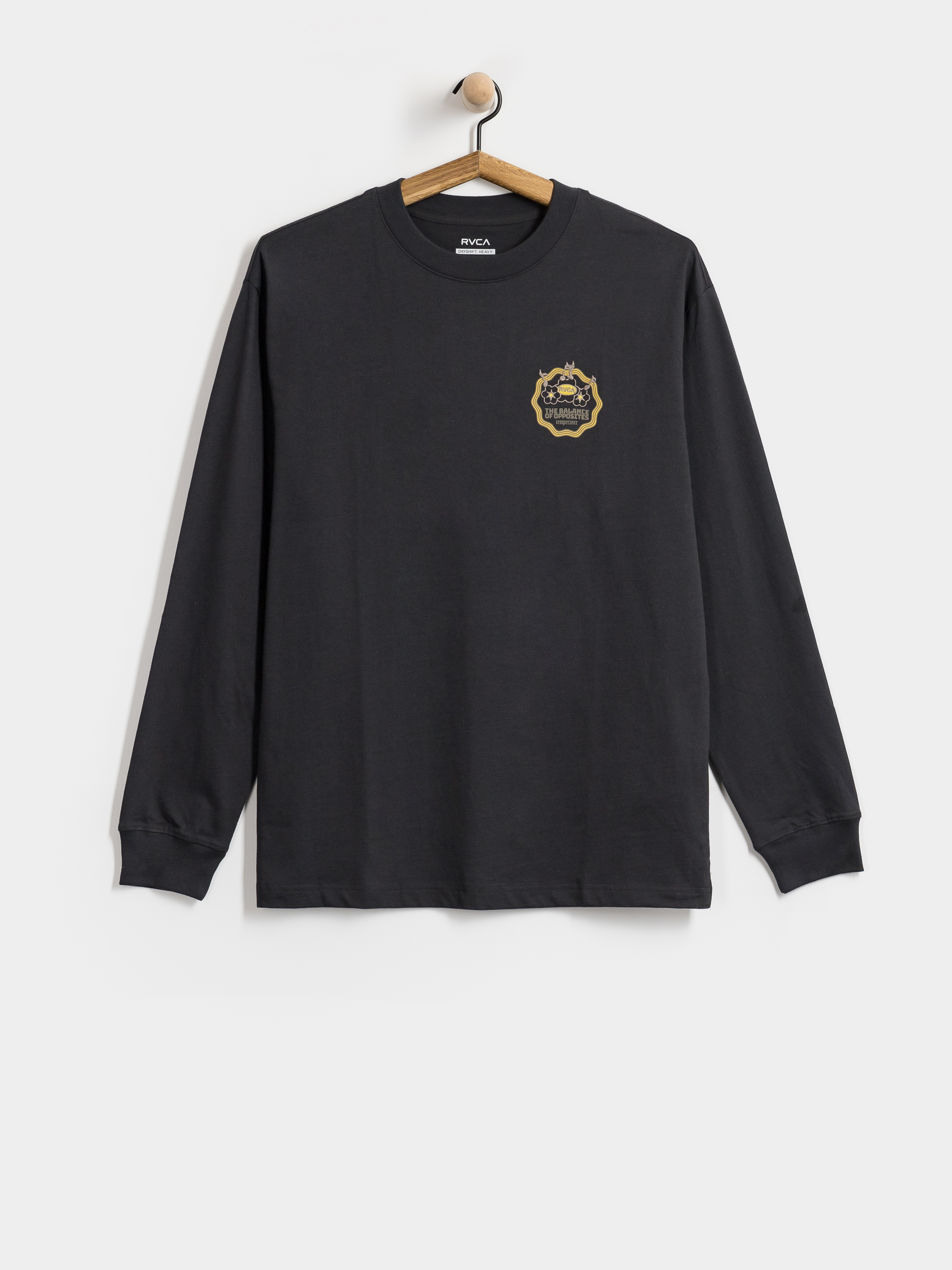 RVCA Longsleeve The Temperance (washed black)