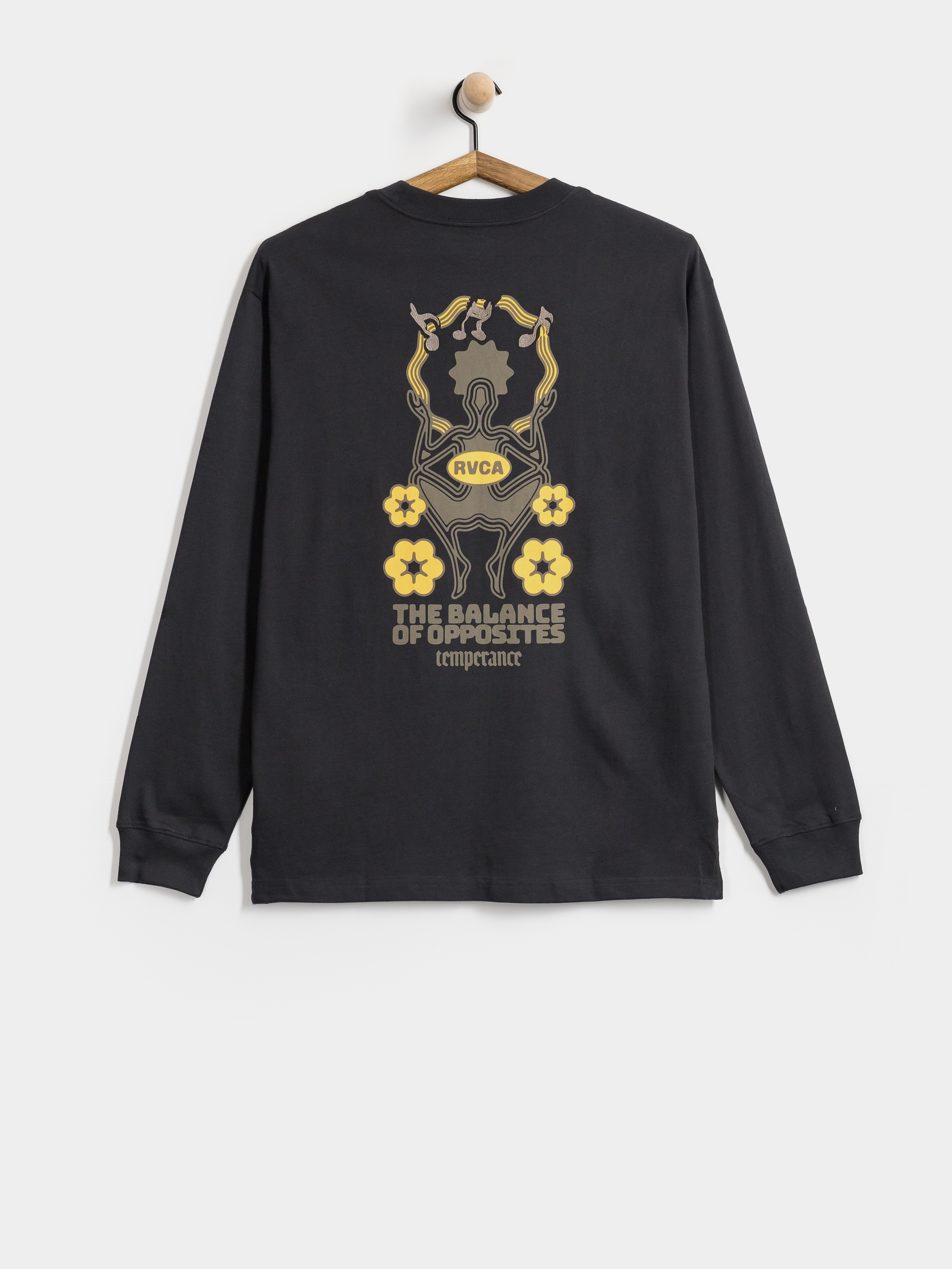 RVCA Longsleeve The Temperance (washed black)