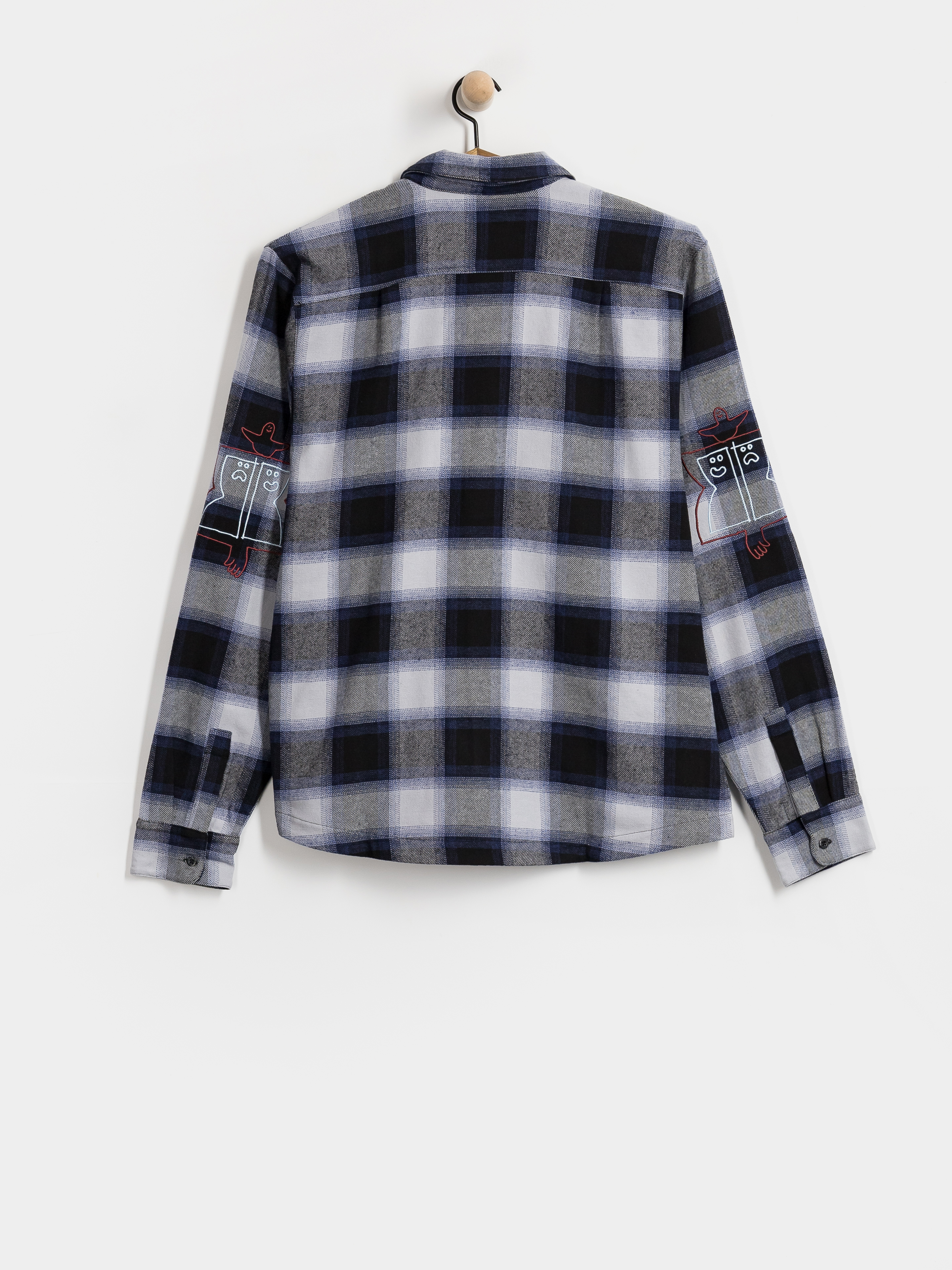 adidas Shirt Gonz Flannel (black/mutprp/halsil)