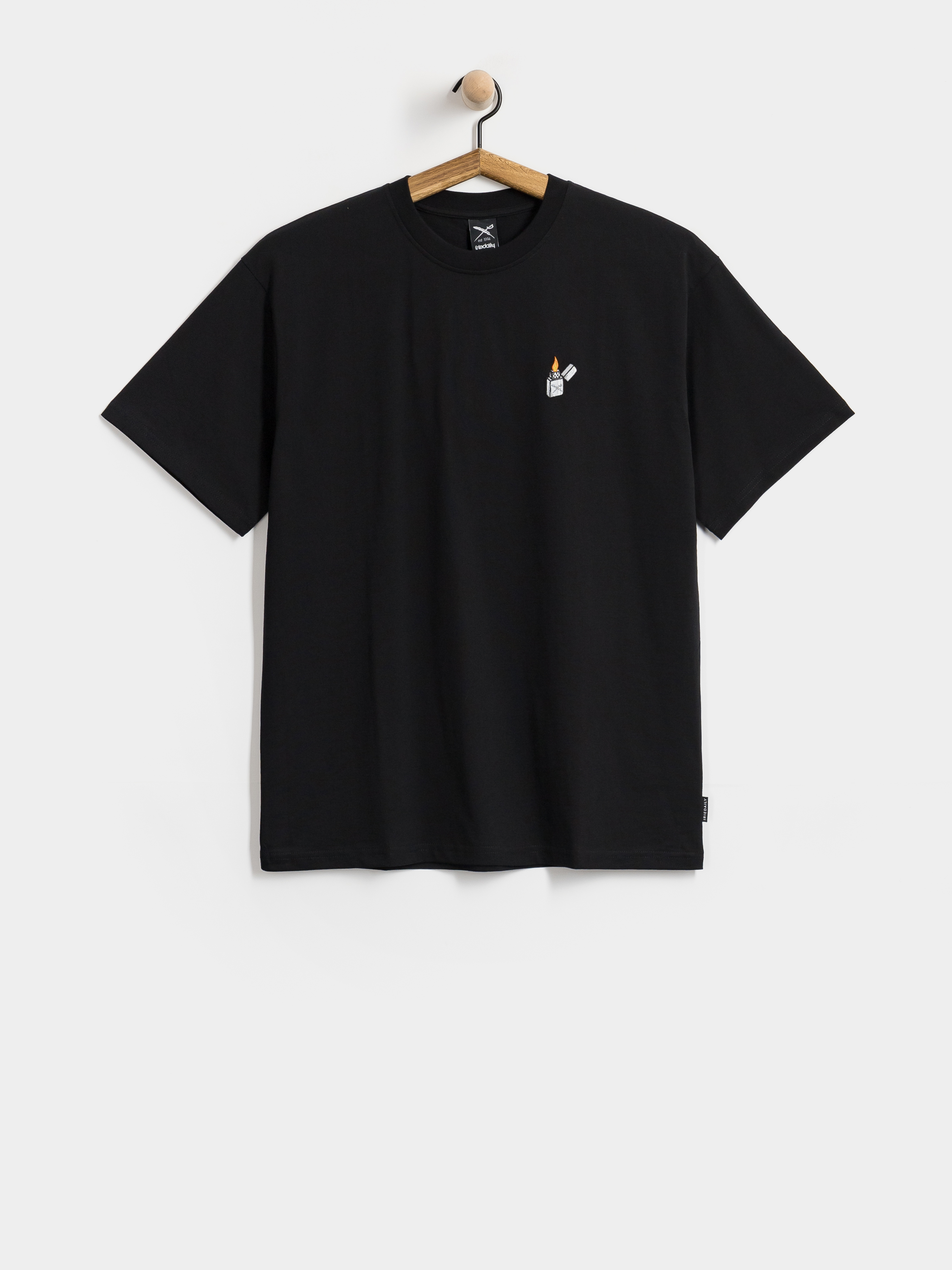 Iriedaily T-Shirt Zippo Flag (black)