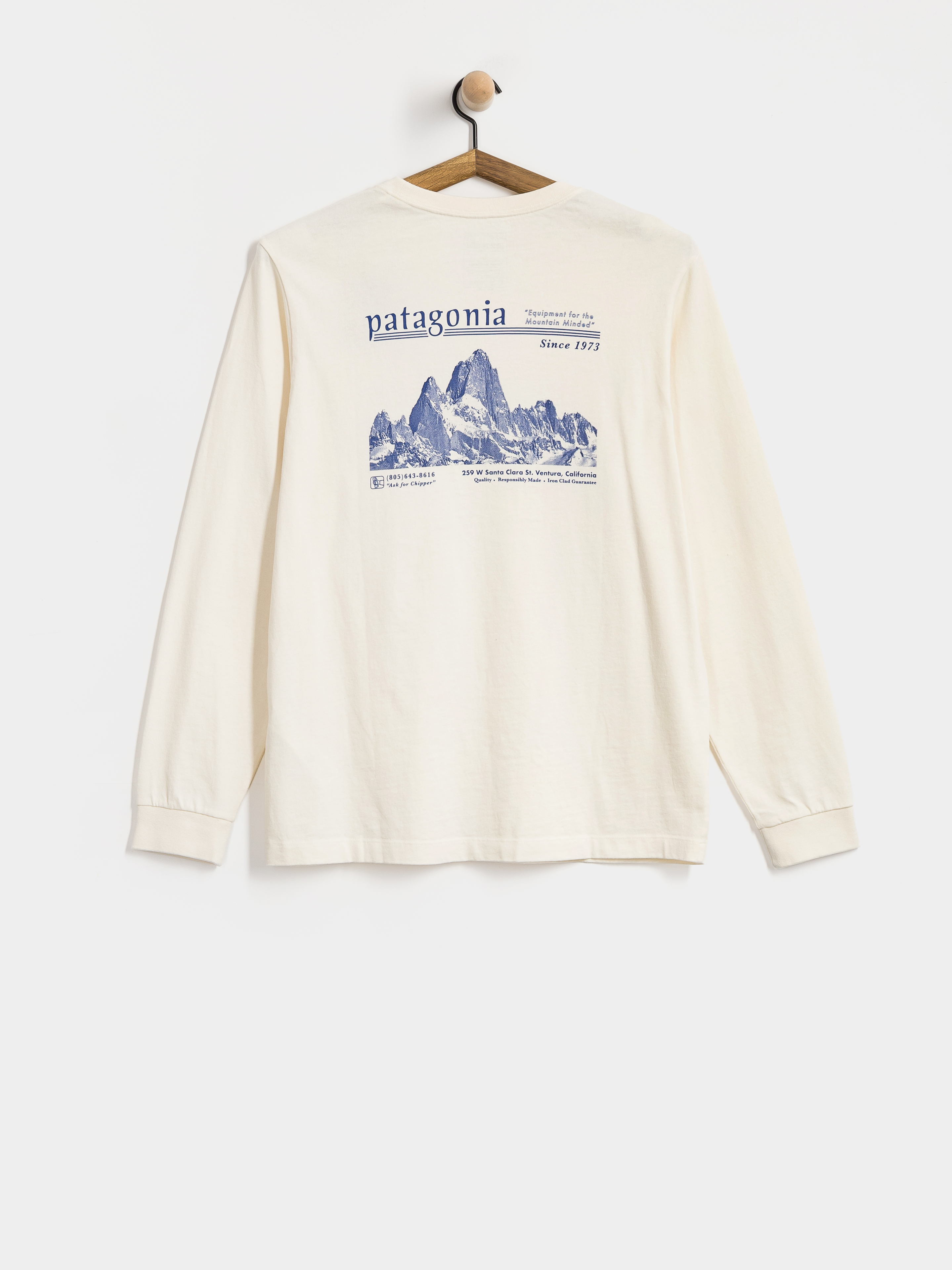 Patagonia MW Hut Tripper Skyline Longsleeve (undyed natural)