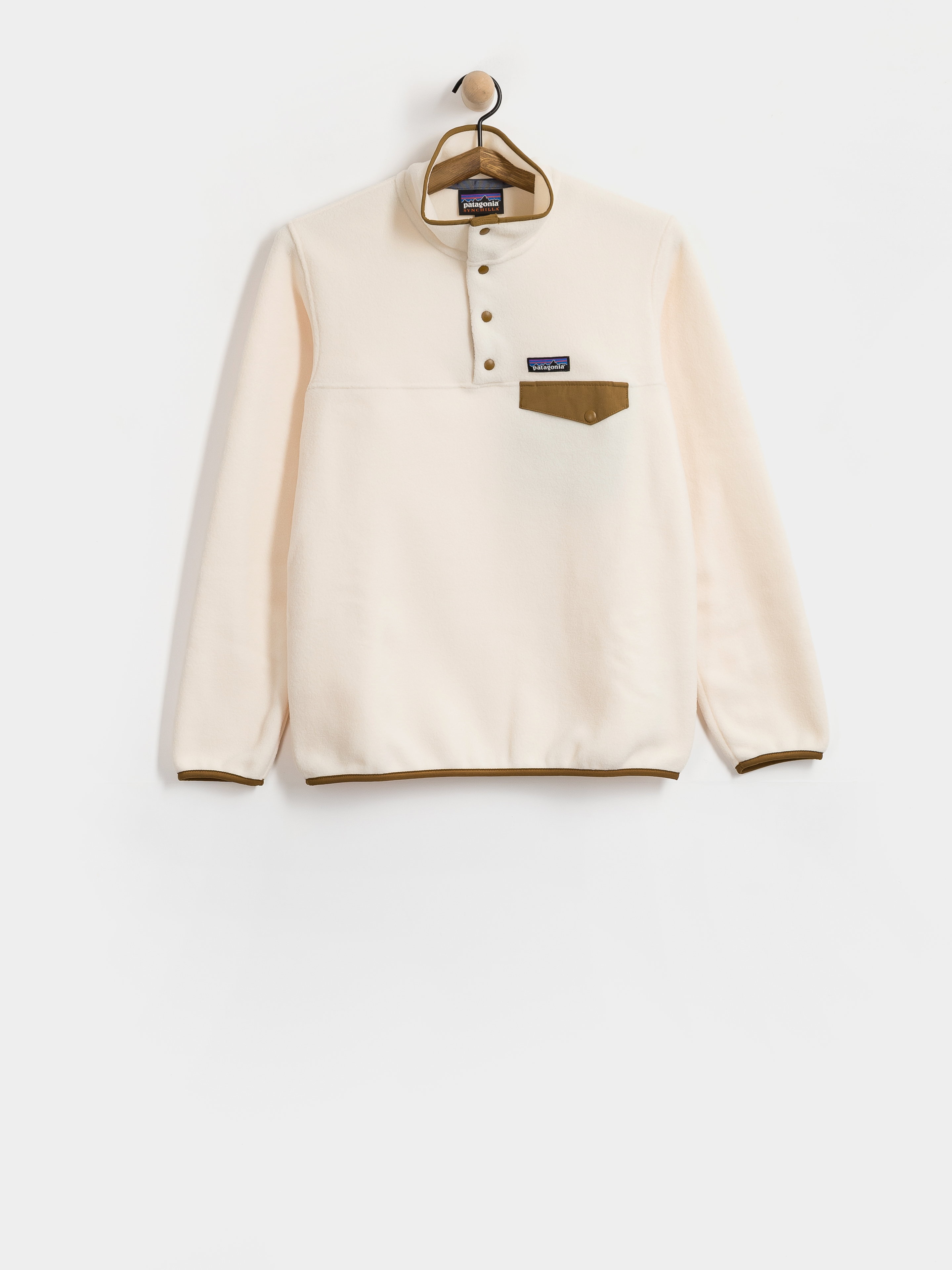 Womens Patagonia Lightweight Synch Snap T Fleece  (natural)