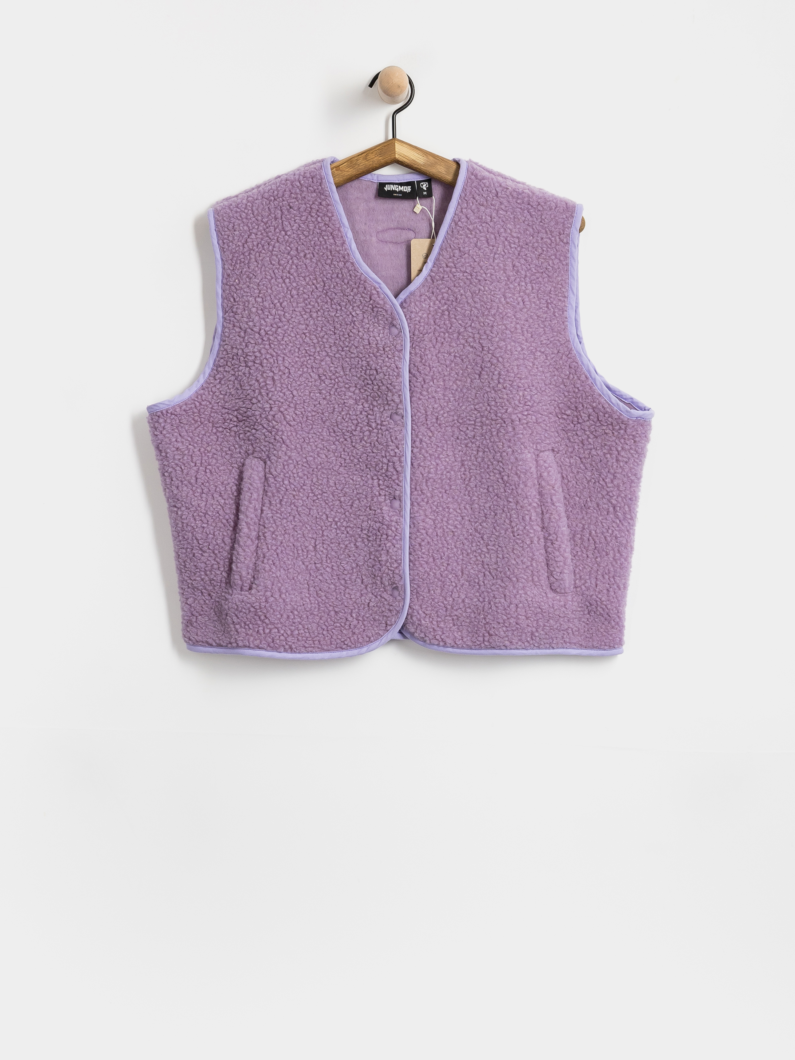 Jungmob Merino Boxy Wmn Weste (lila)