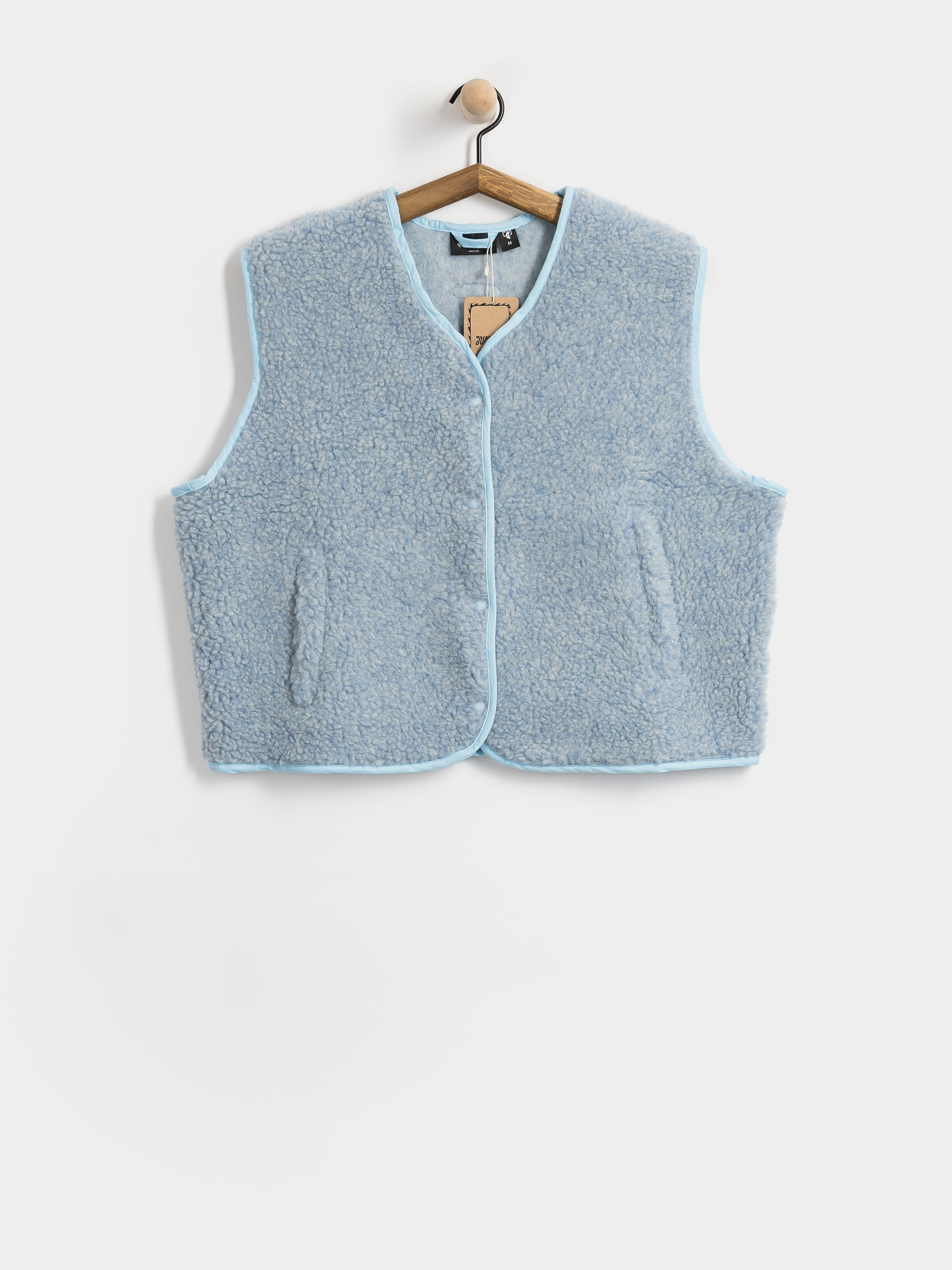 Jungmob Merino Boxy Wmn Vest (cloudy mist)
