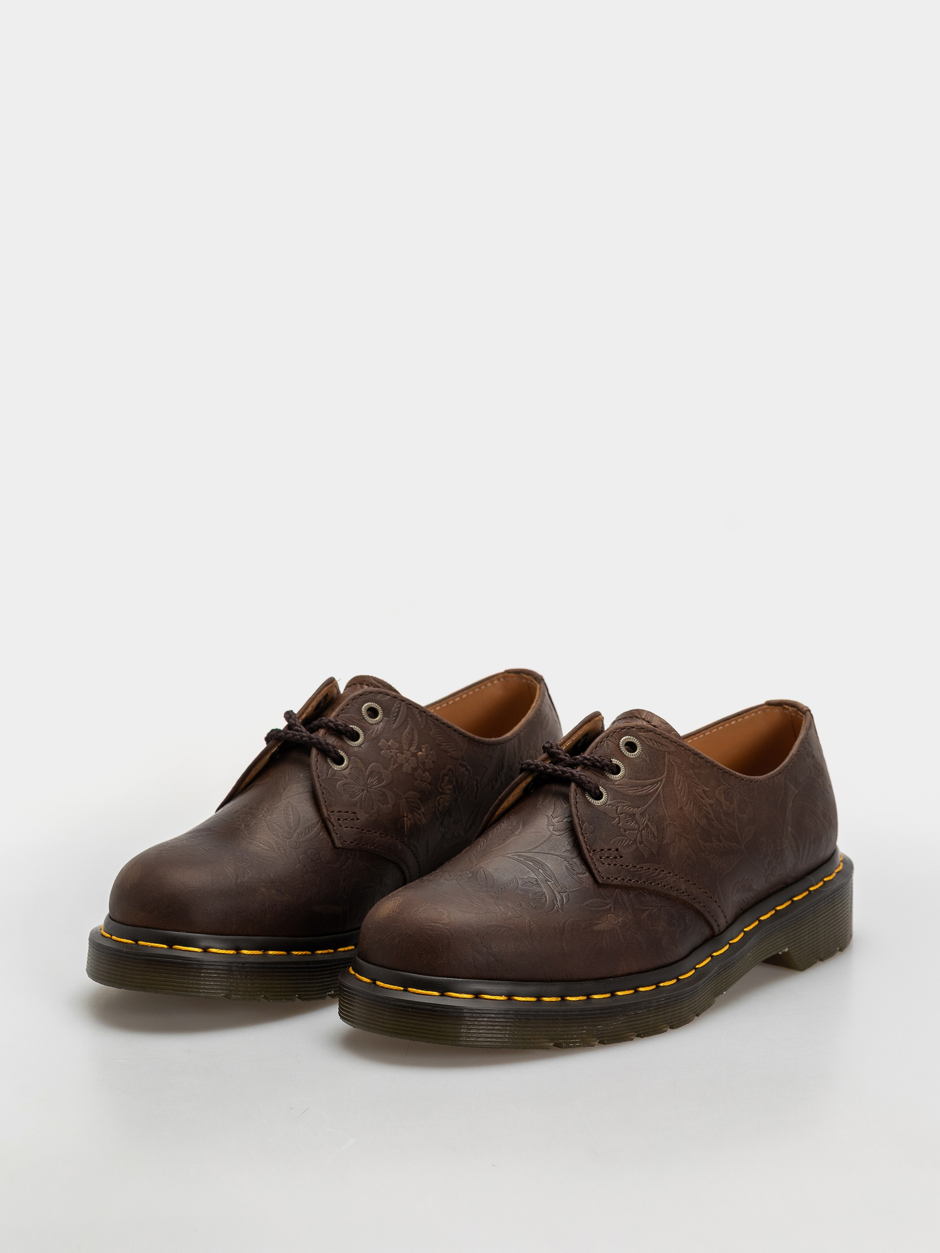Dr. Martens 1461 Emboss Floral Wmn Shoes (dark brown)