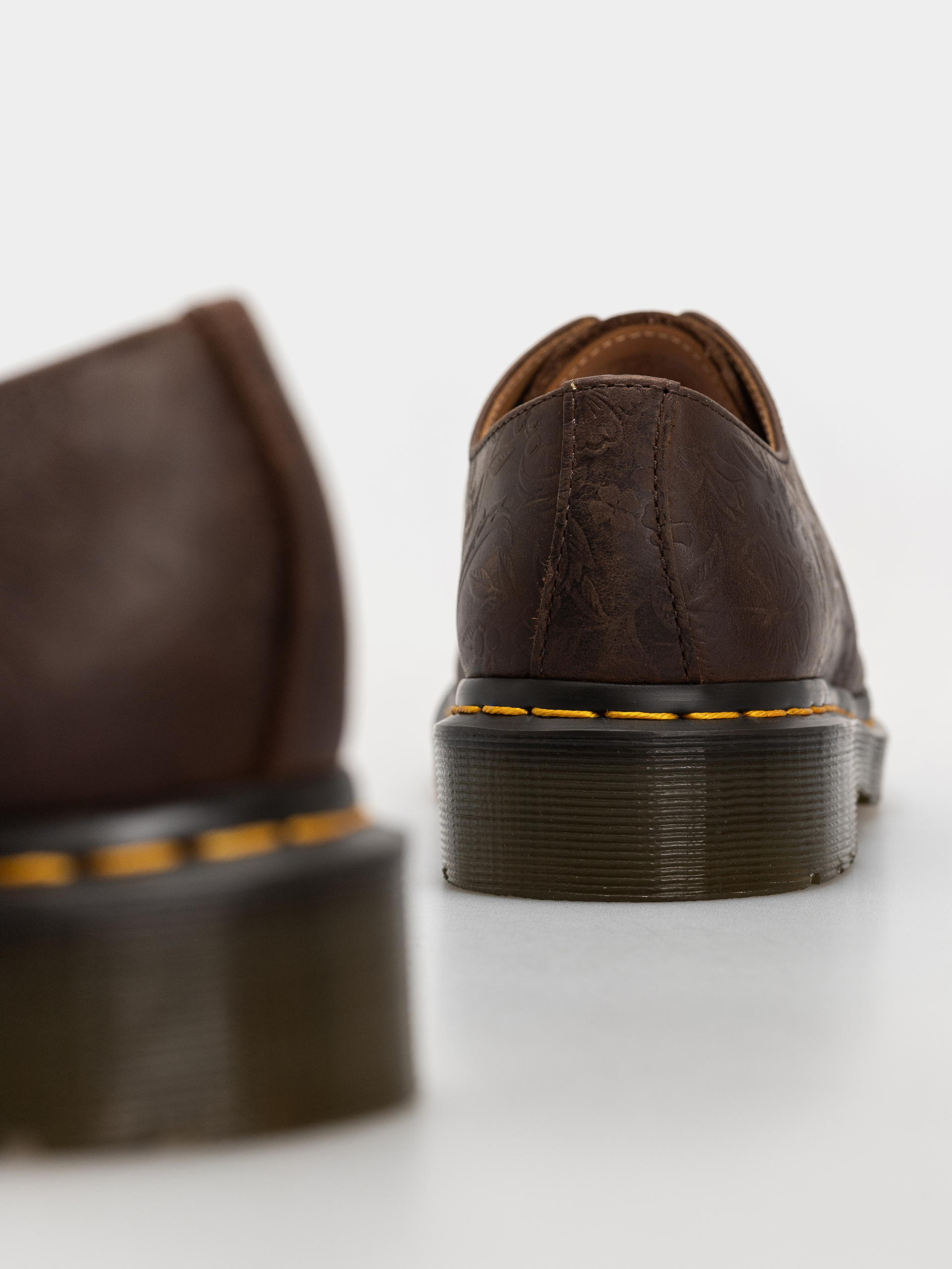 Dr. Martens 1461 Emboss Floral Wmn Shoes (dark brown)