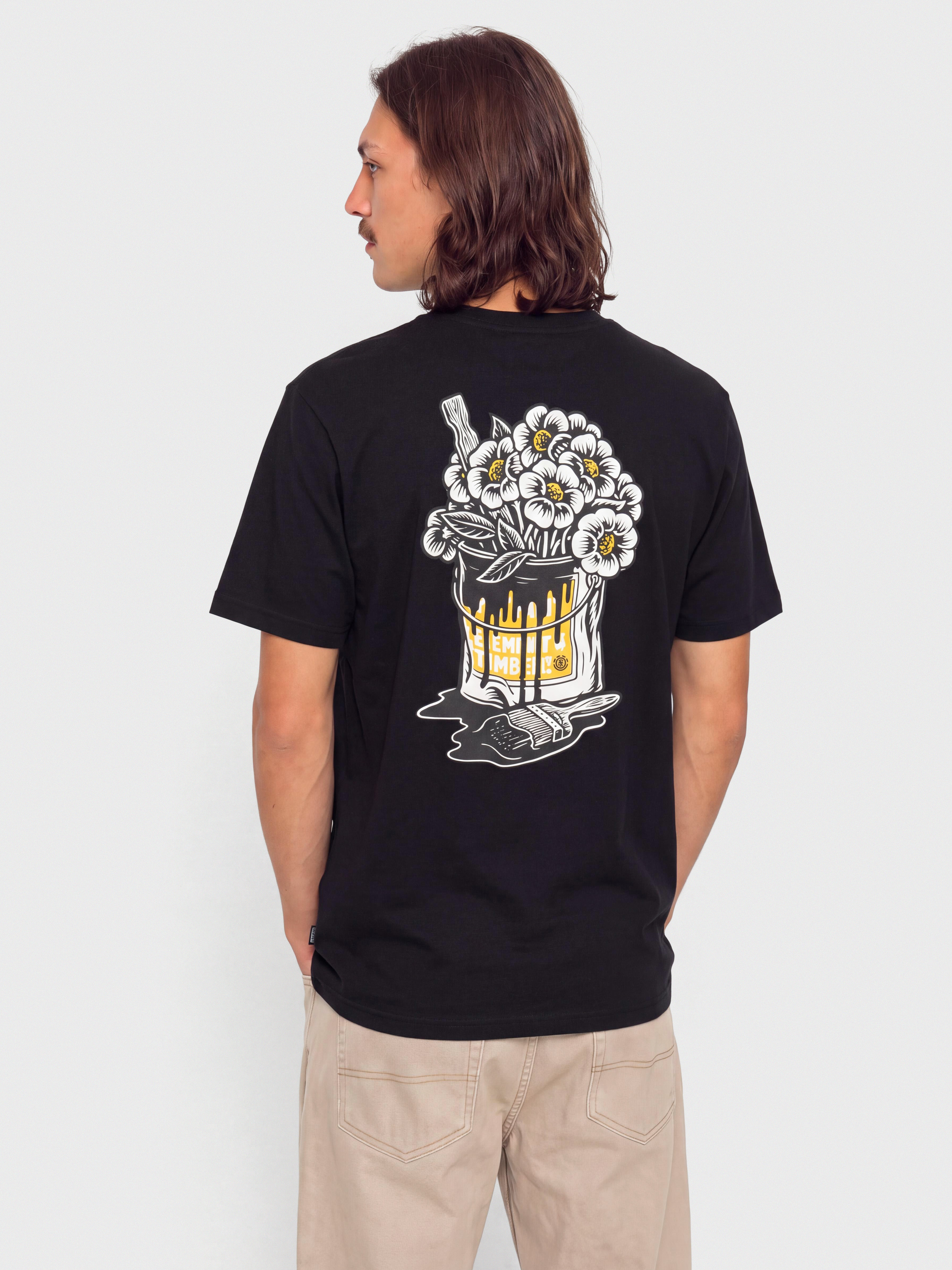 Element Timber Flower Pot T-Shirt (flint black)