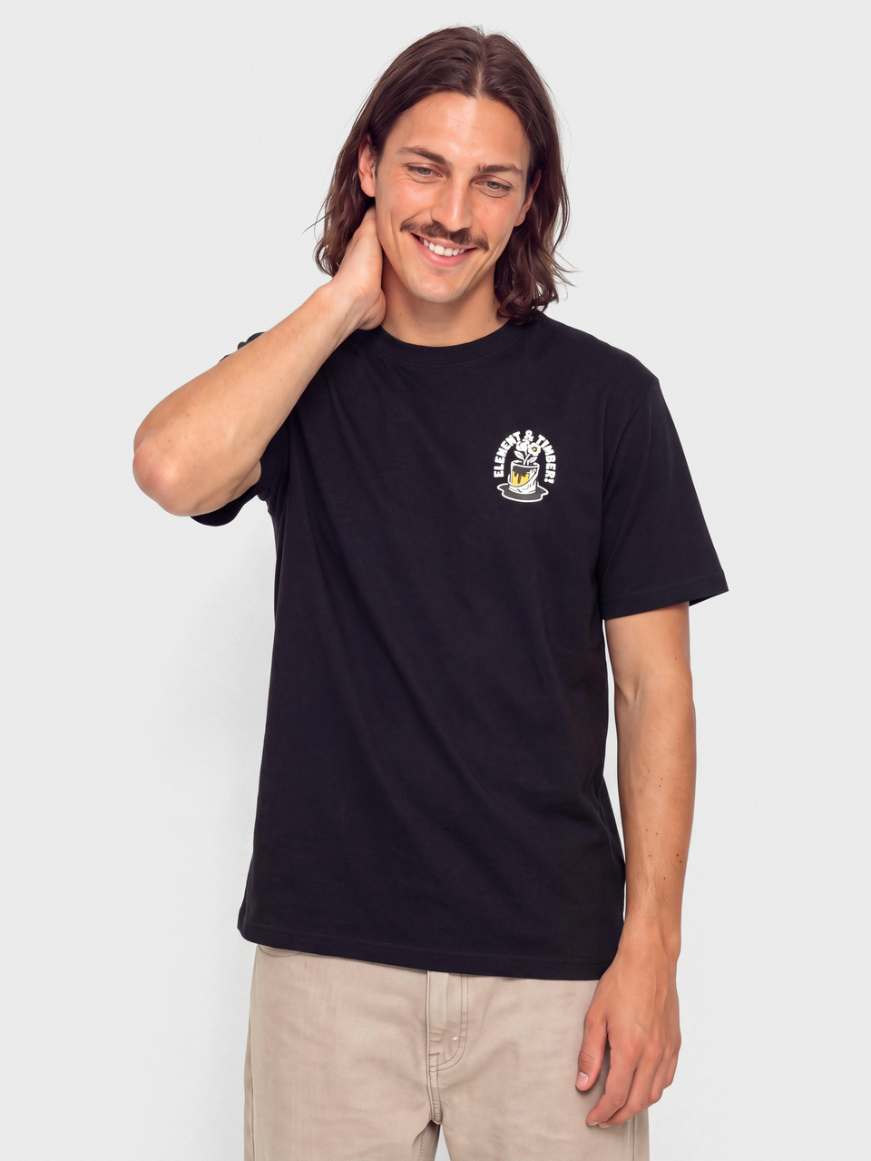 Element Timber Flower Pot T-Shirt (flint black)