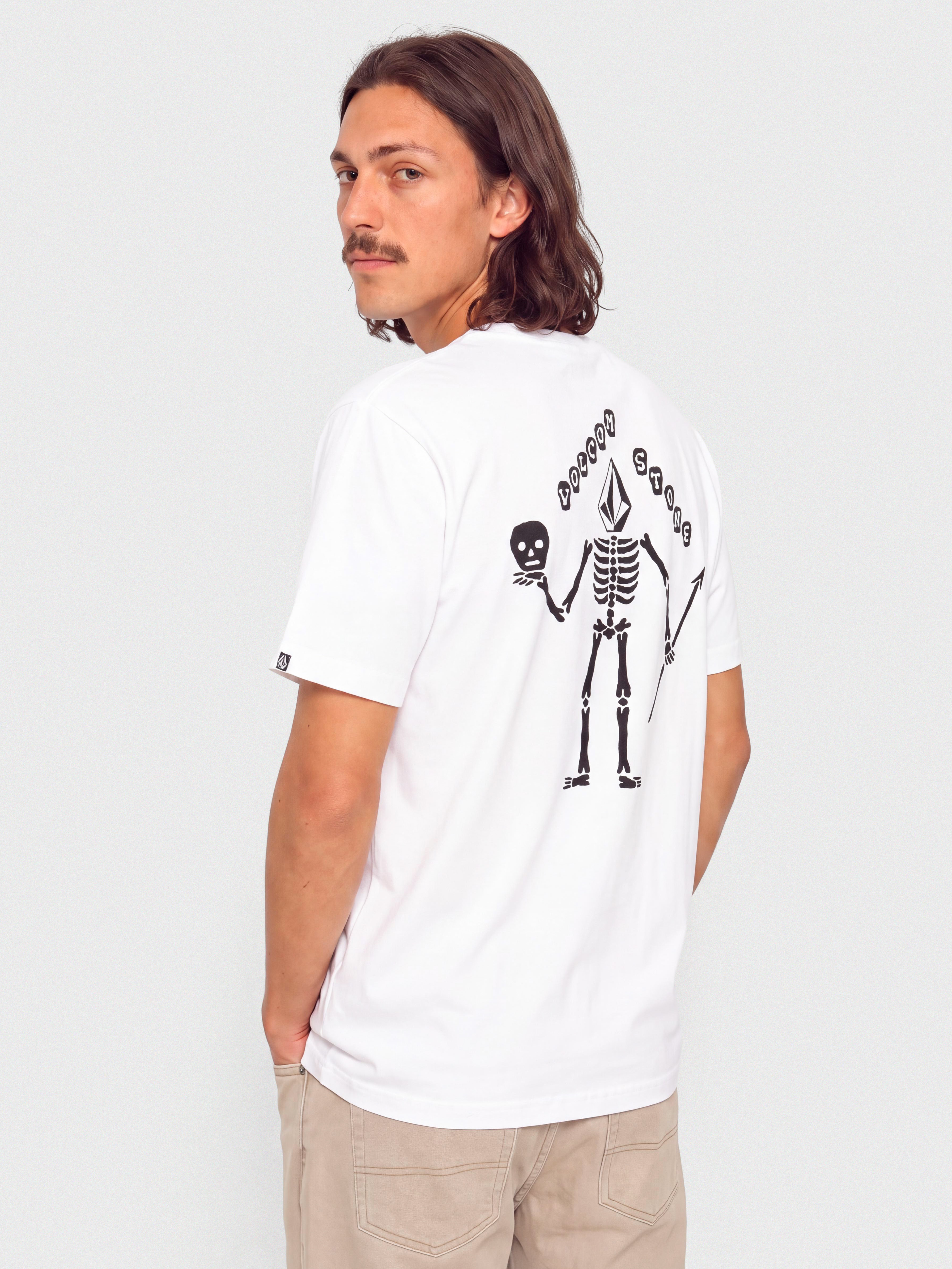 Volcom T-Shirt Felix Skull Bsc (white)