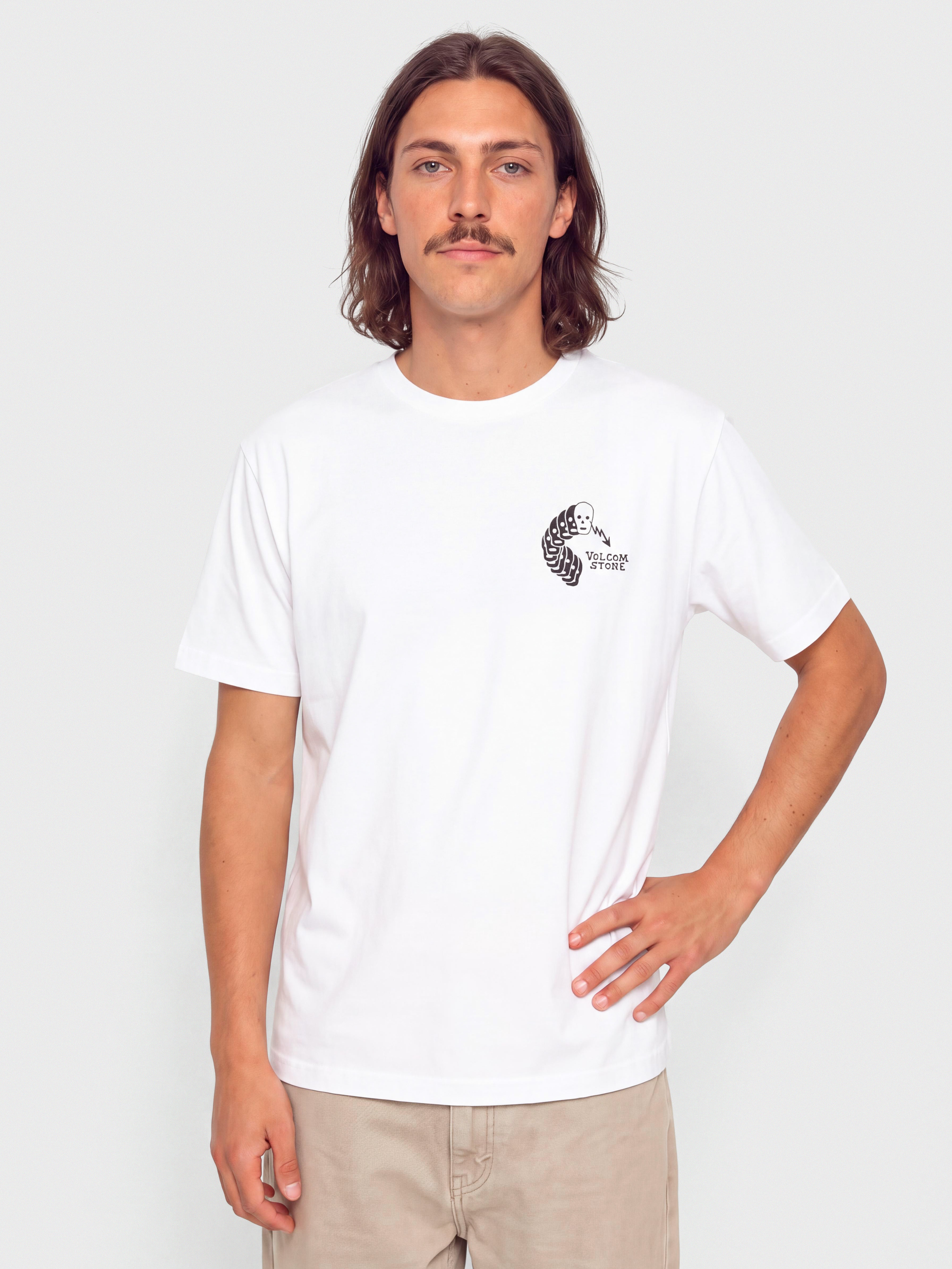 Volcom T-Shirt Felix Skull Bsc (white)