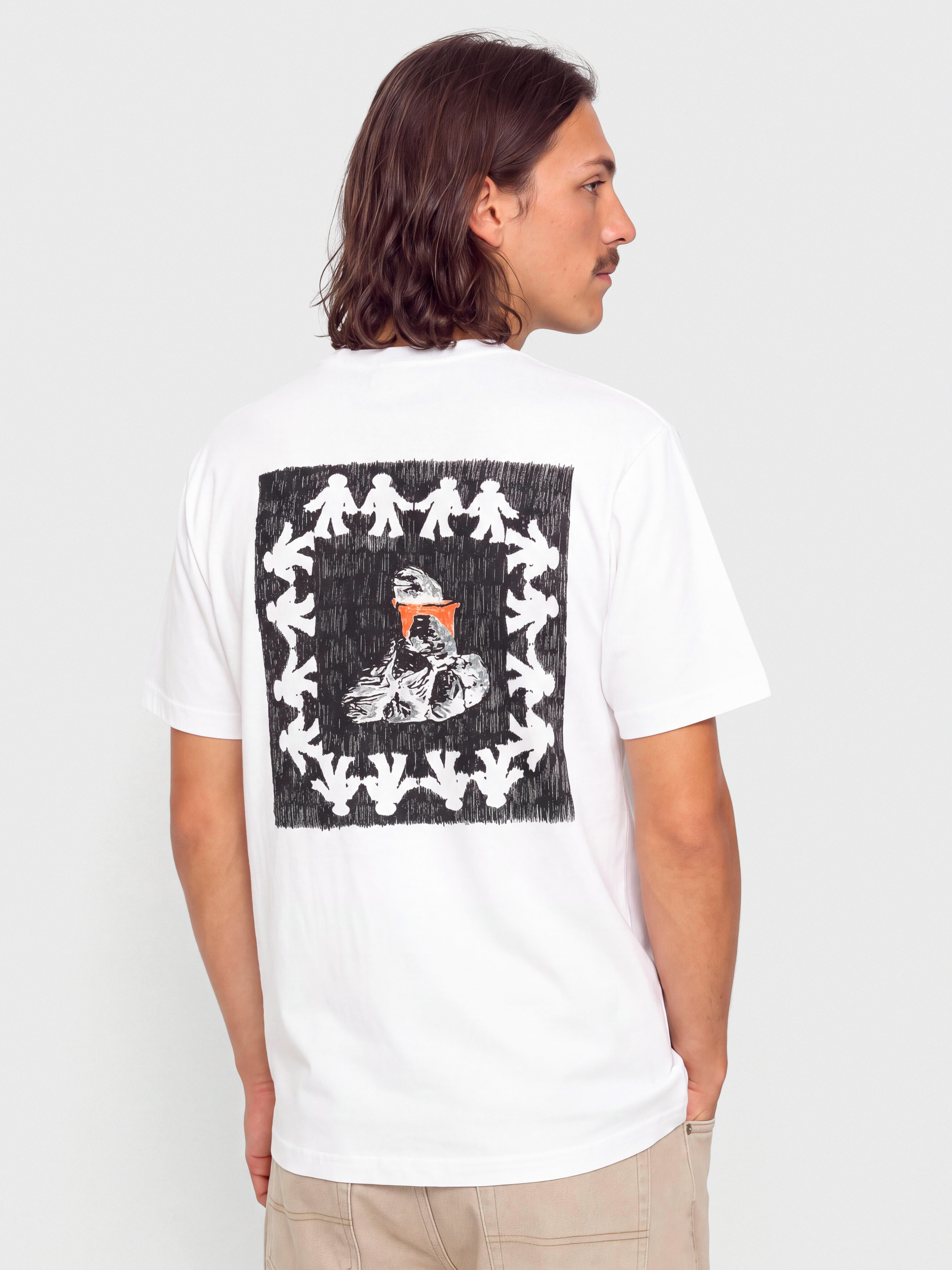 Polar Skate T-Shirt Trash Rite (white)