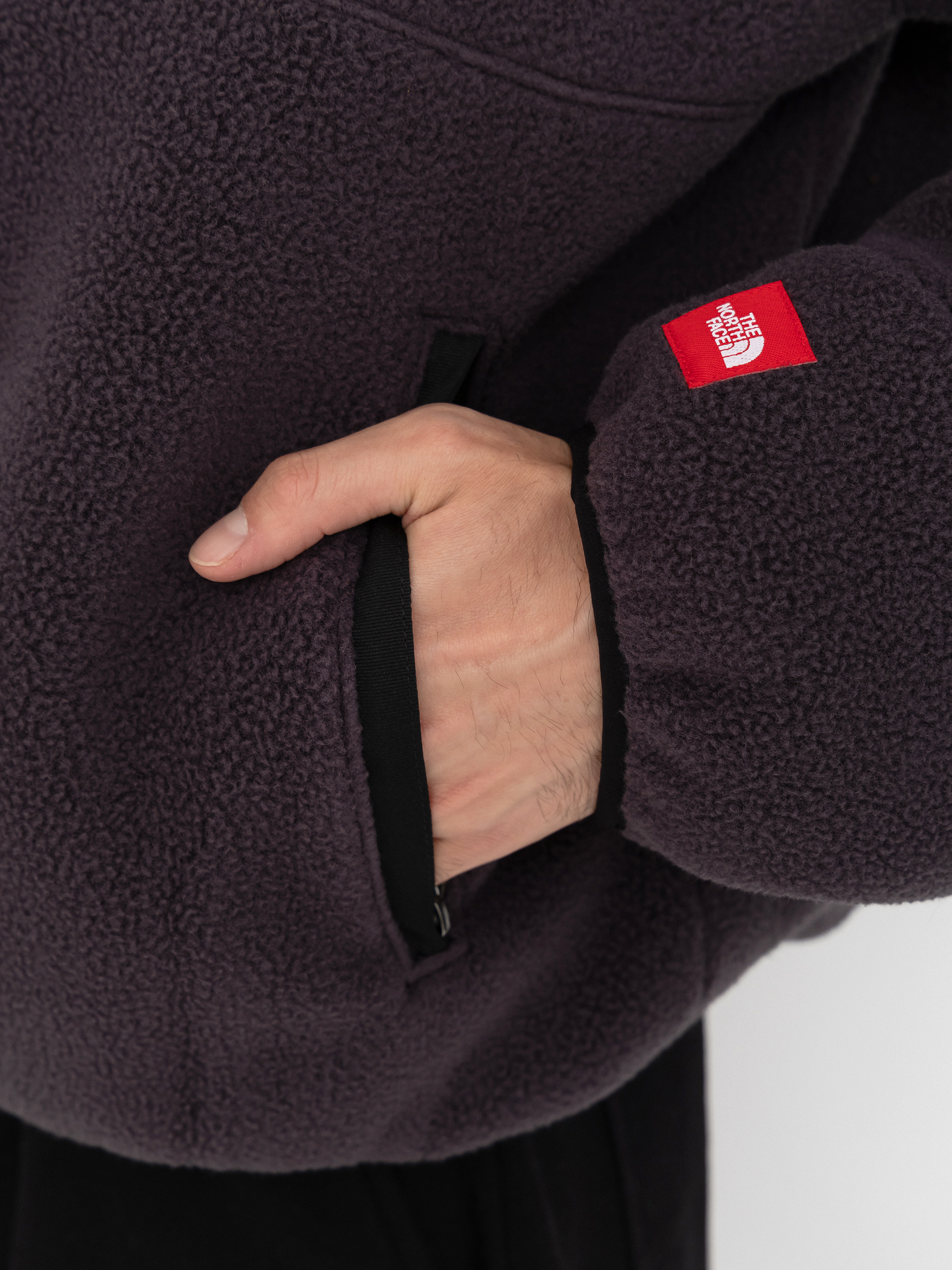 Herren The North Face Red Box 1/2 Zip Fleece Jacke (obsidian)