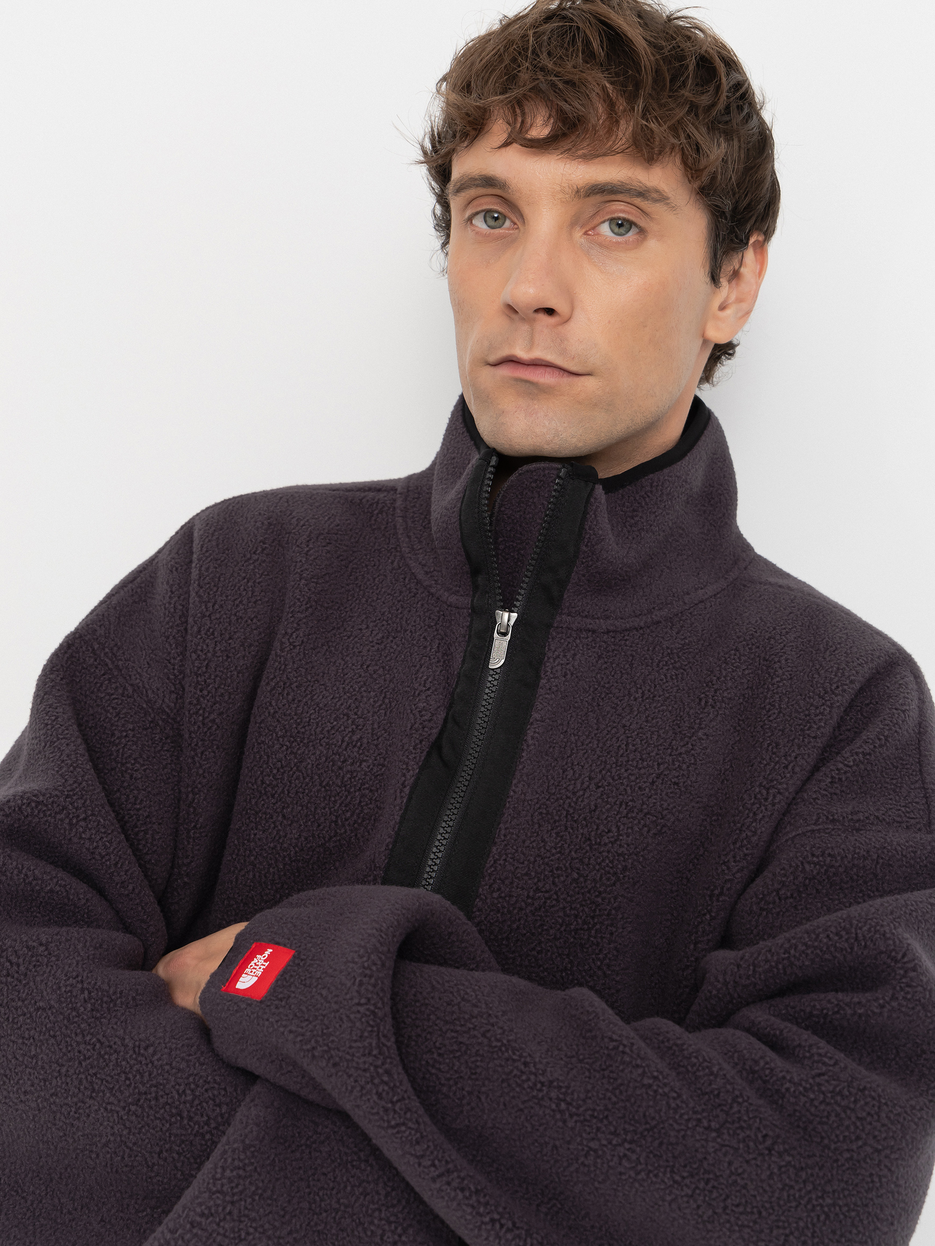 Herren The North Face Red Box 1/2 Zip Fleece Jacke (obsidian)