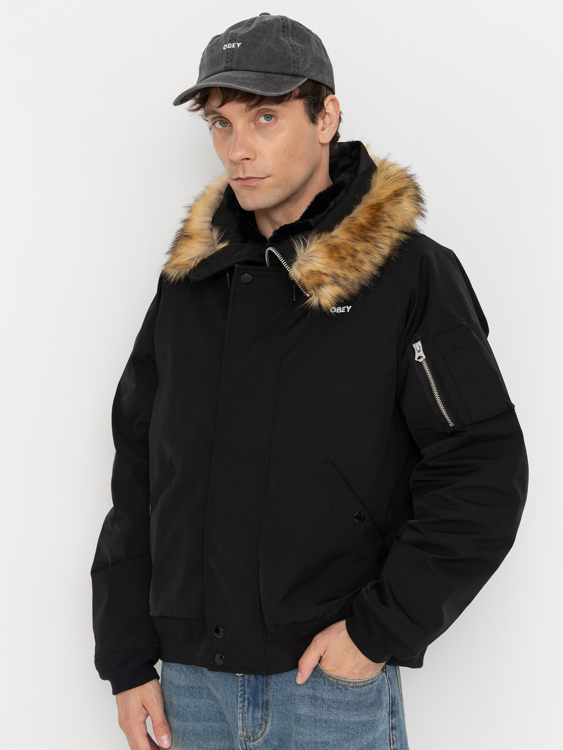 OBEY Jacket N-2B (black)