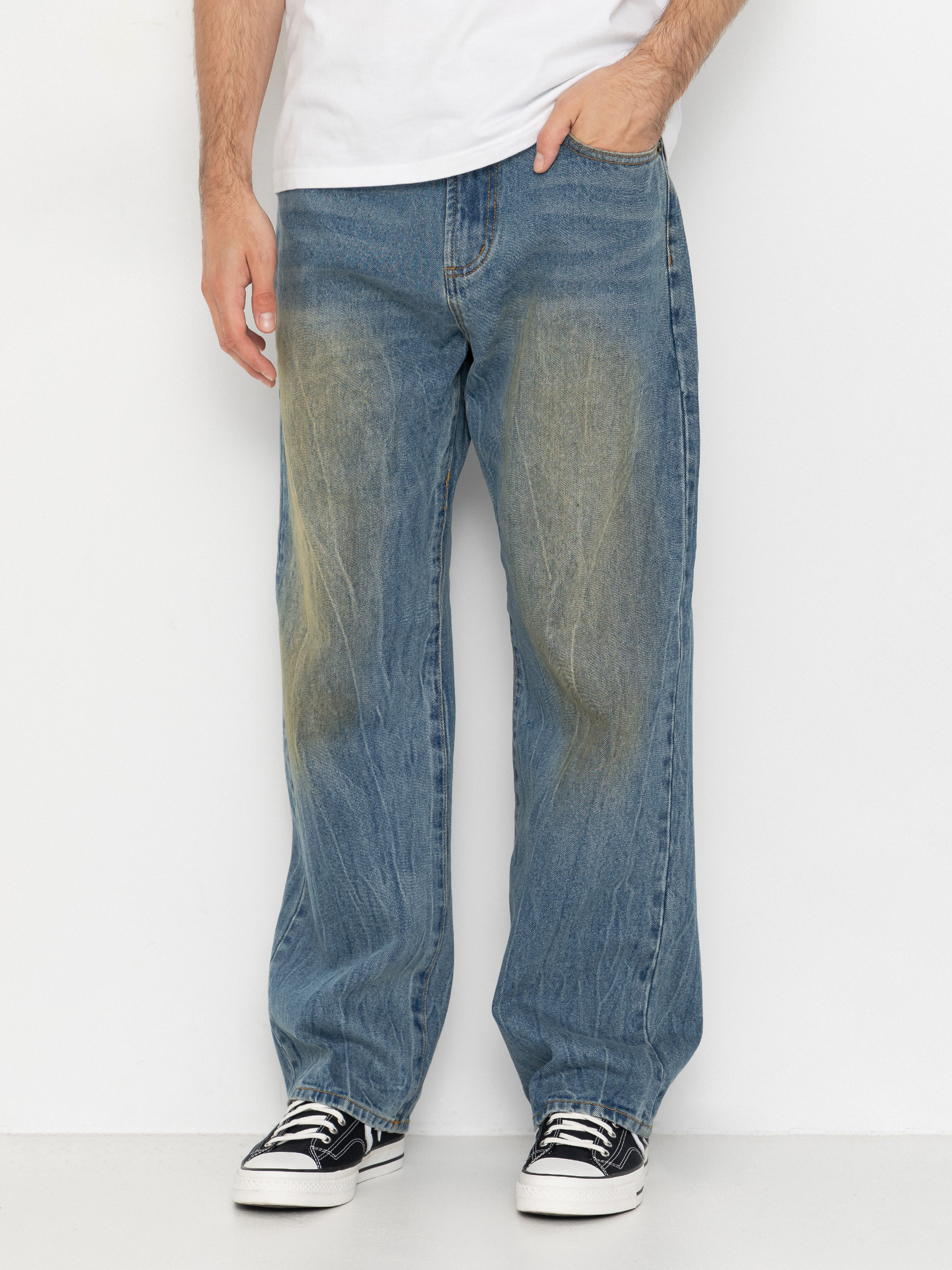OBEY Hose Nelson Straight Denim (garage wash indigo)