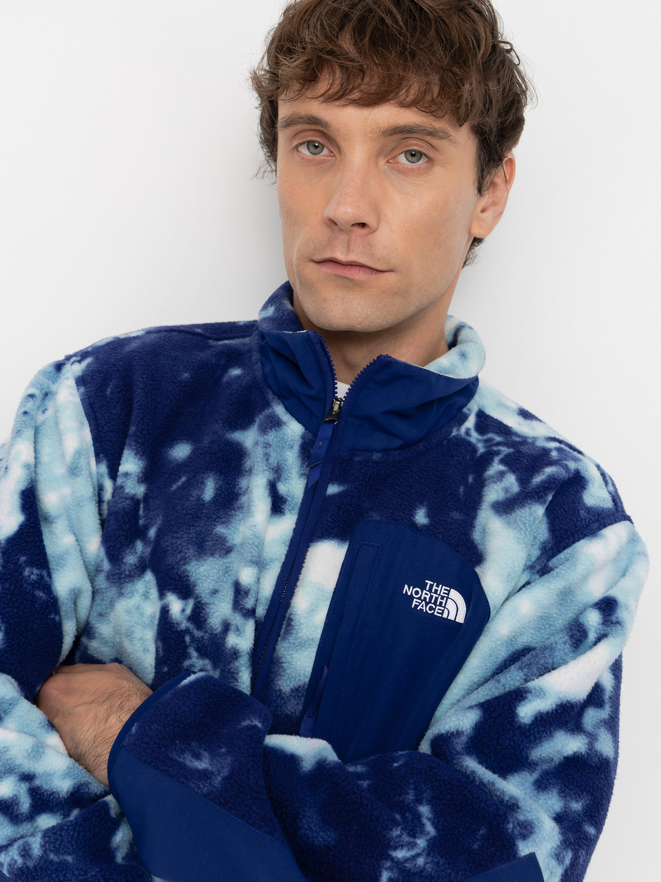 Mens The North Face Fleece  Yumiori Off Peak (bold blue granitic rock)